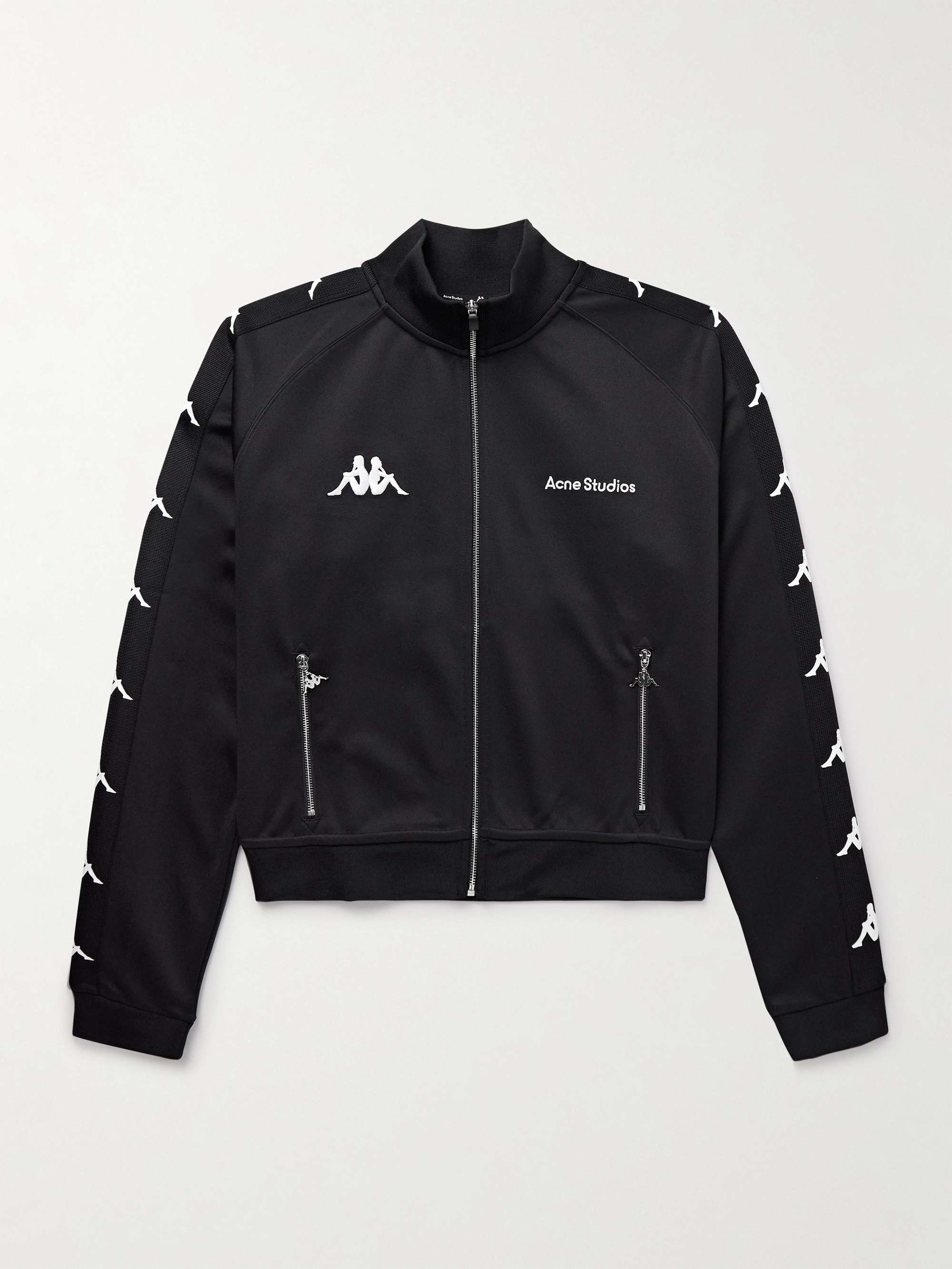 + Kappa Webbing-Trimmed Logo-Embroidered Tech-Jersey Track Jacket view