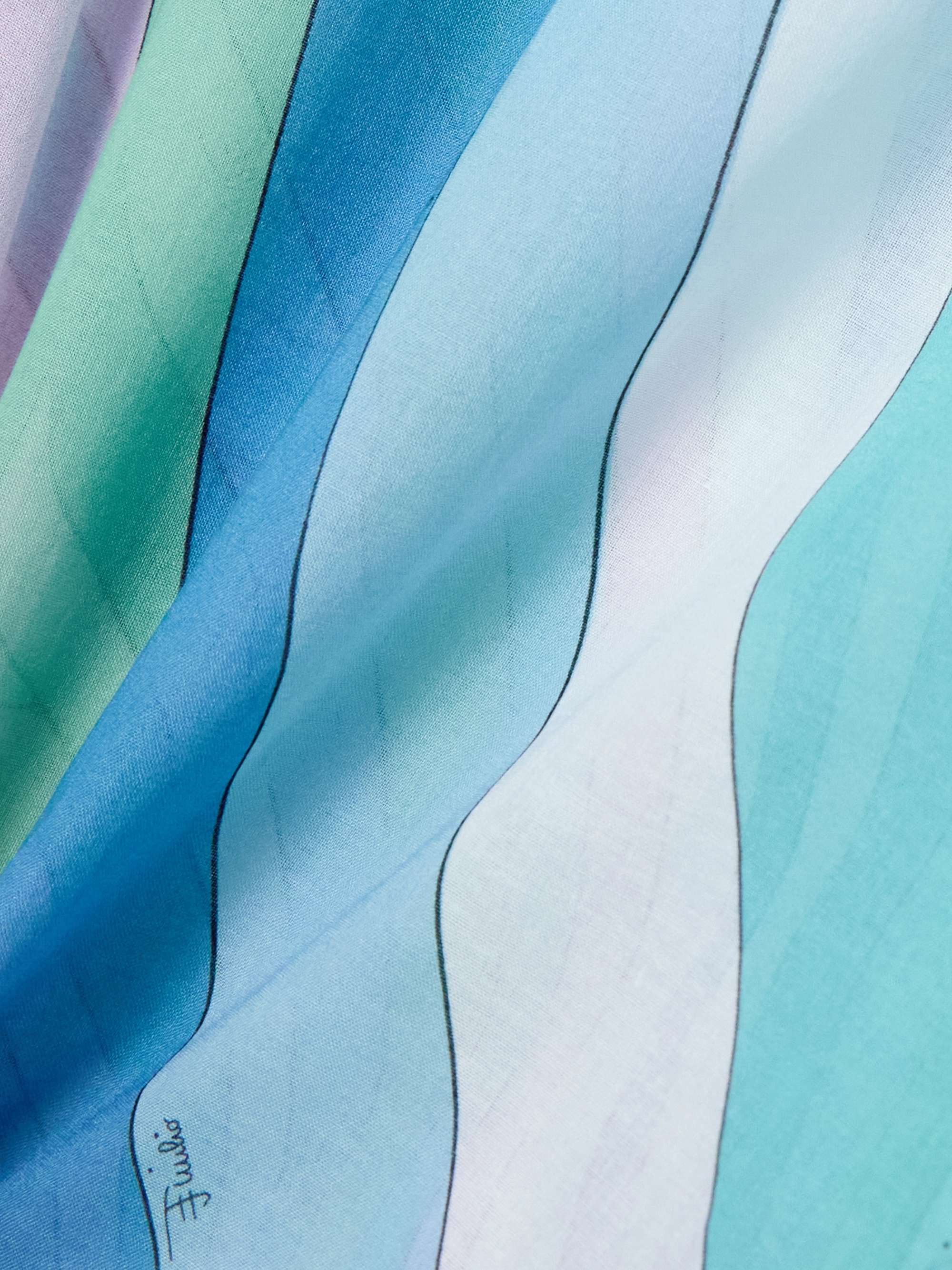 Printed cotton-muslin kaftan view