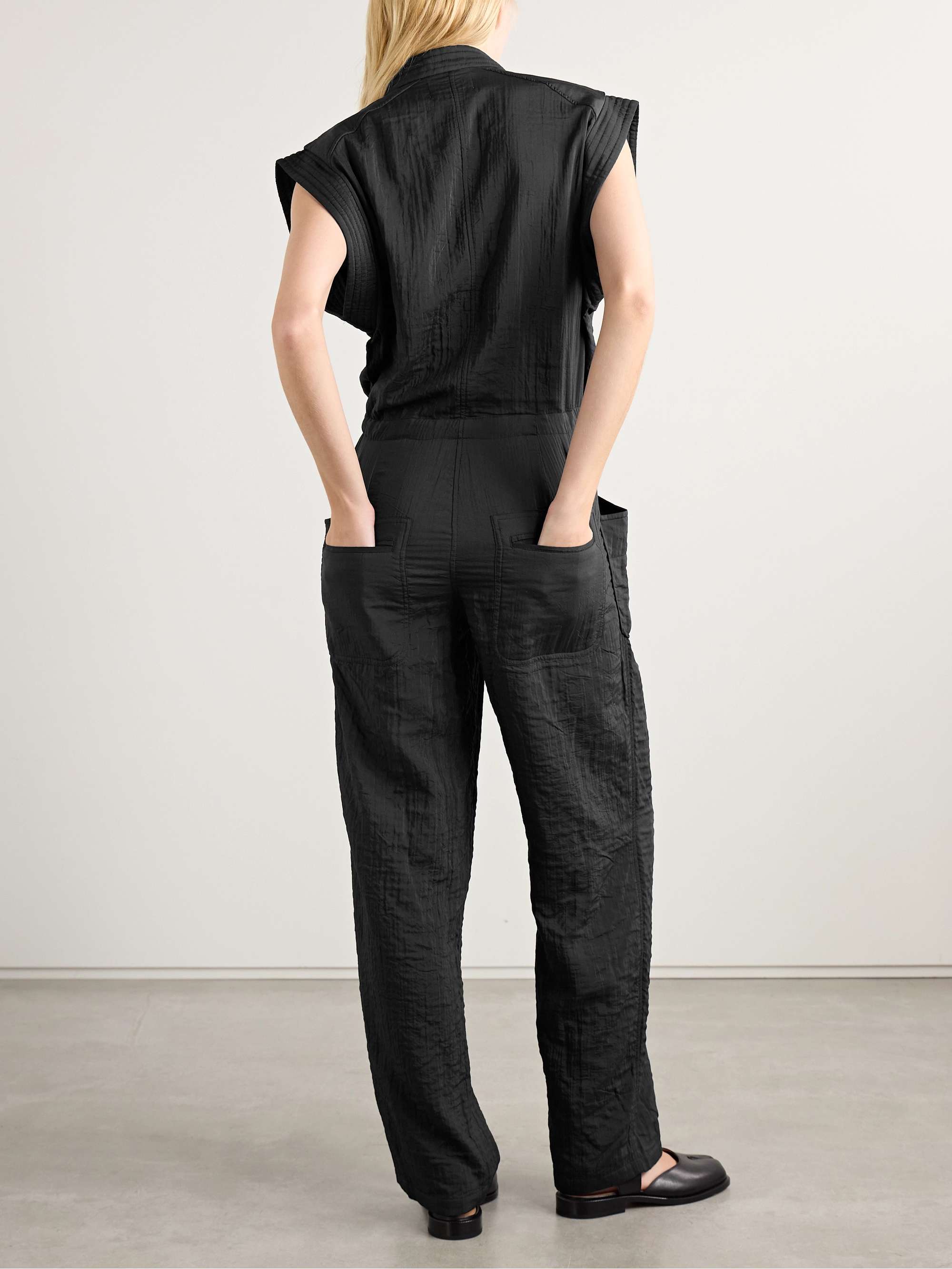 Suzie belted voile jumpsuit view