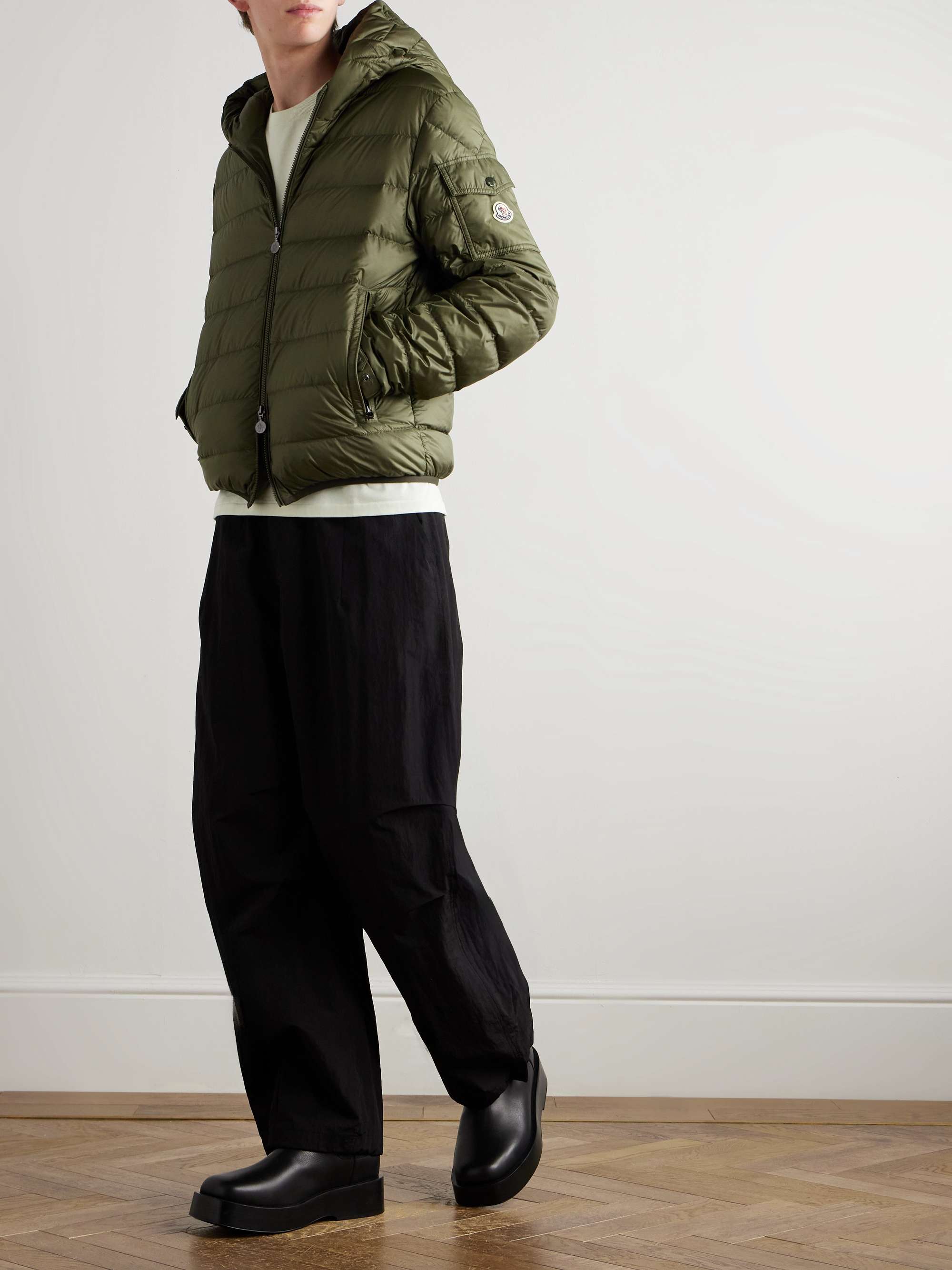 Najan Logo-Appliquéd Quilted Shell Hooded Down Jacket view