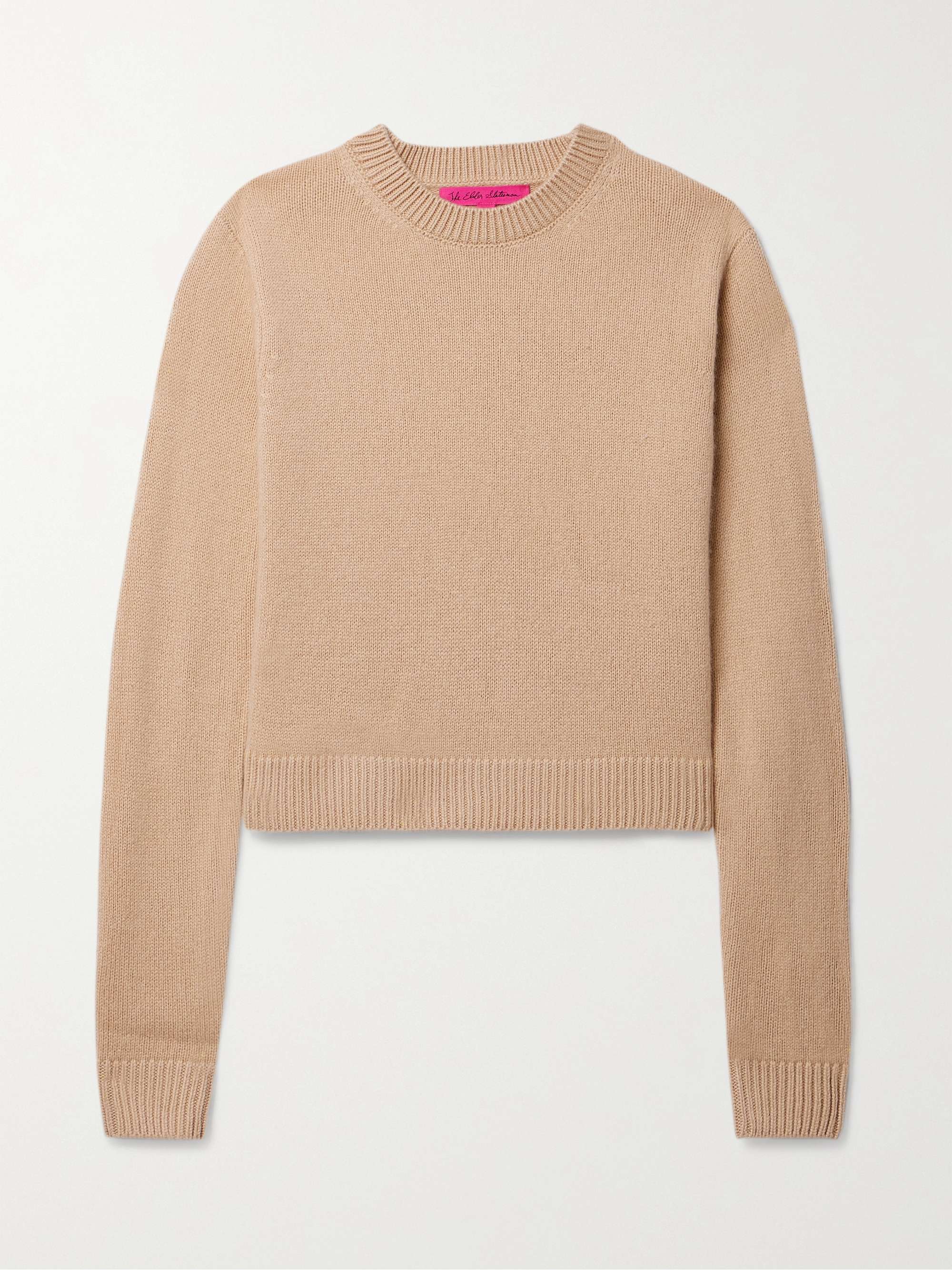 Cropped cashmere sweater view