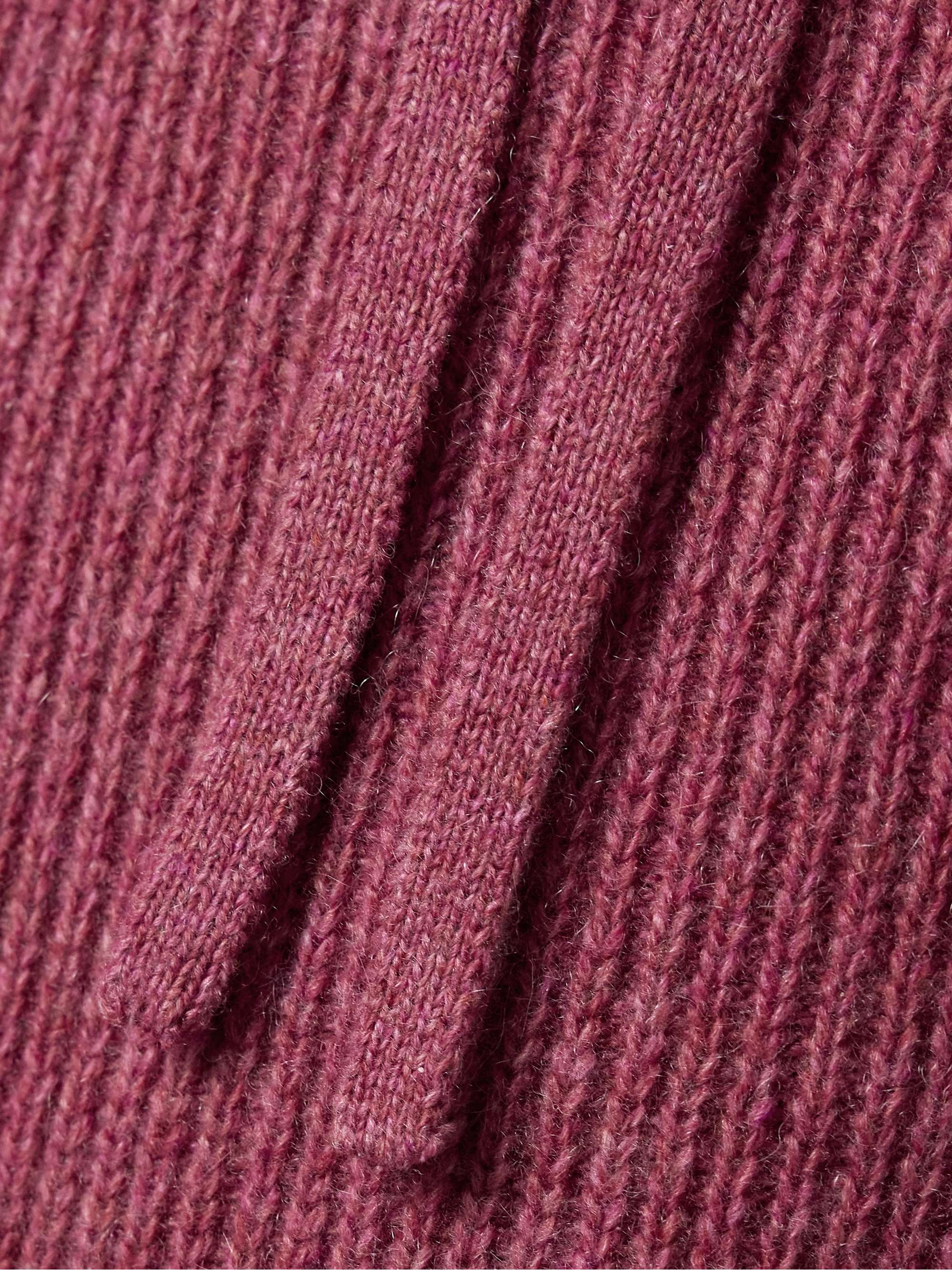 Ribbed cashmere track pants view