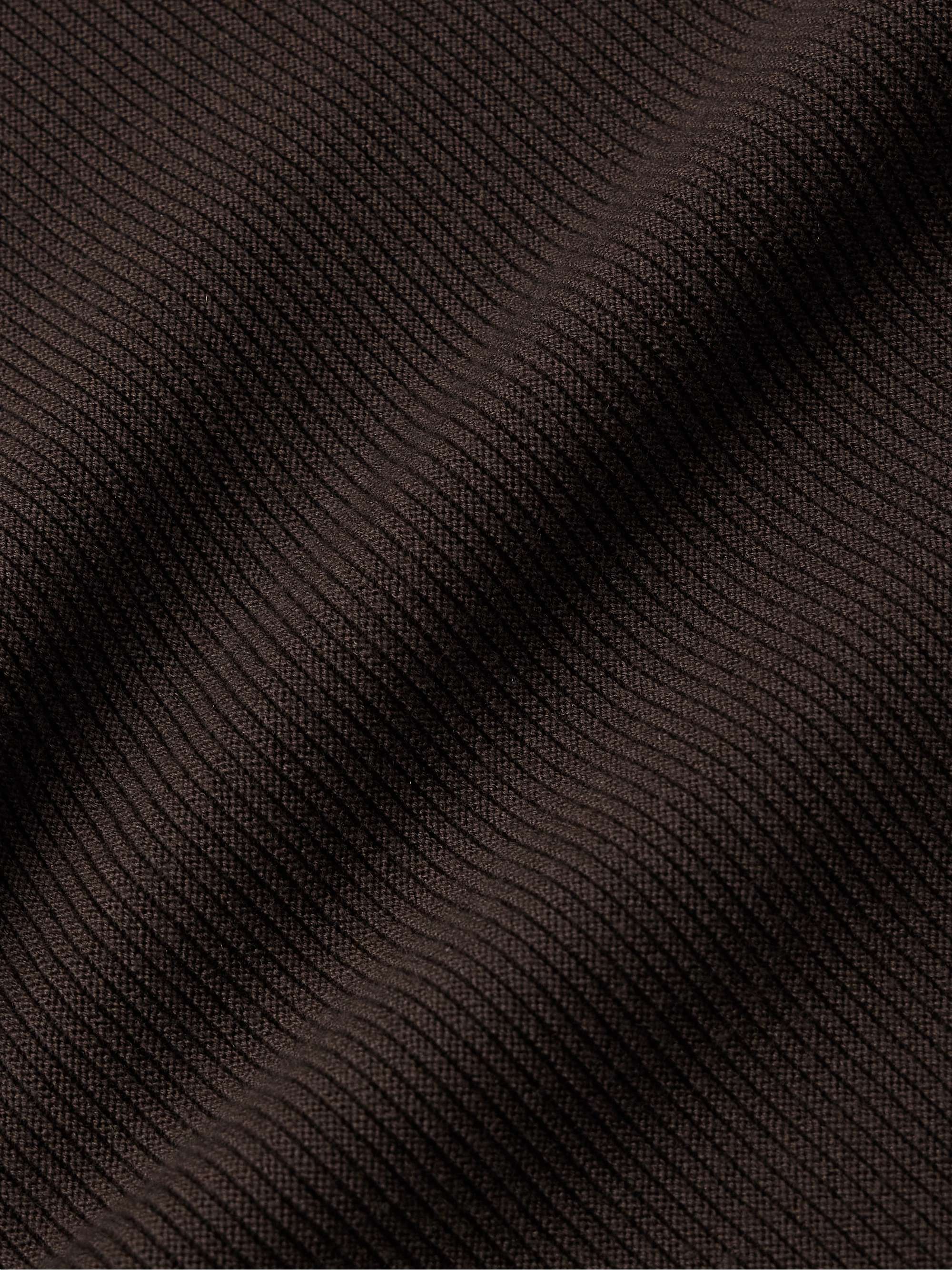 Slim-Fit Virgin Wool-Blend Rollneck Ski Base Layer view