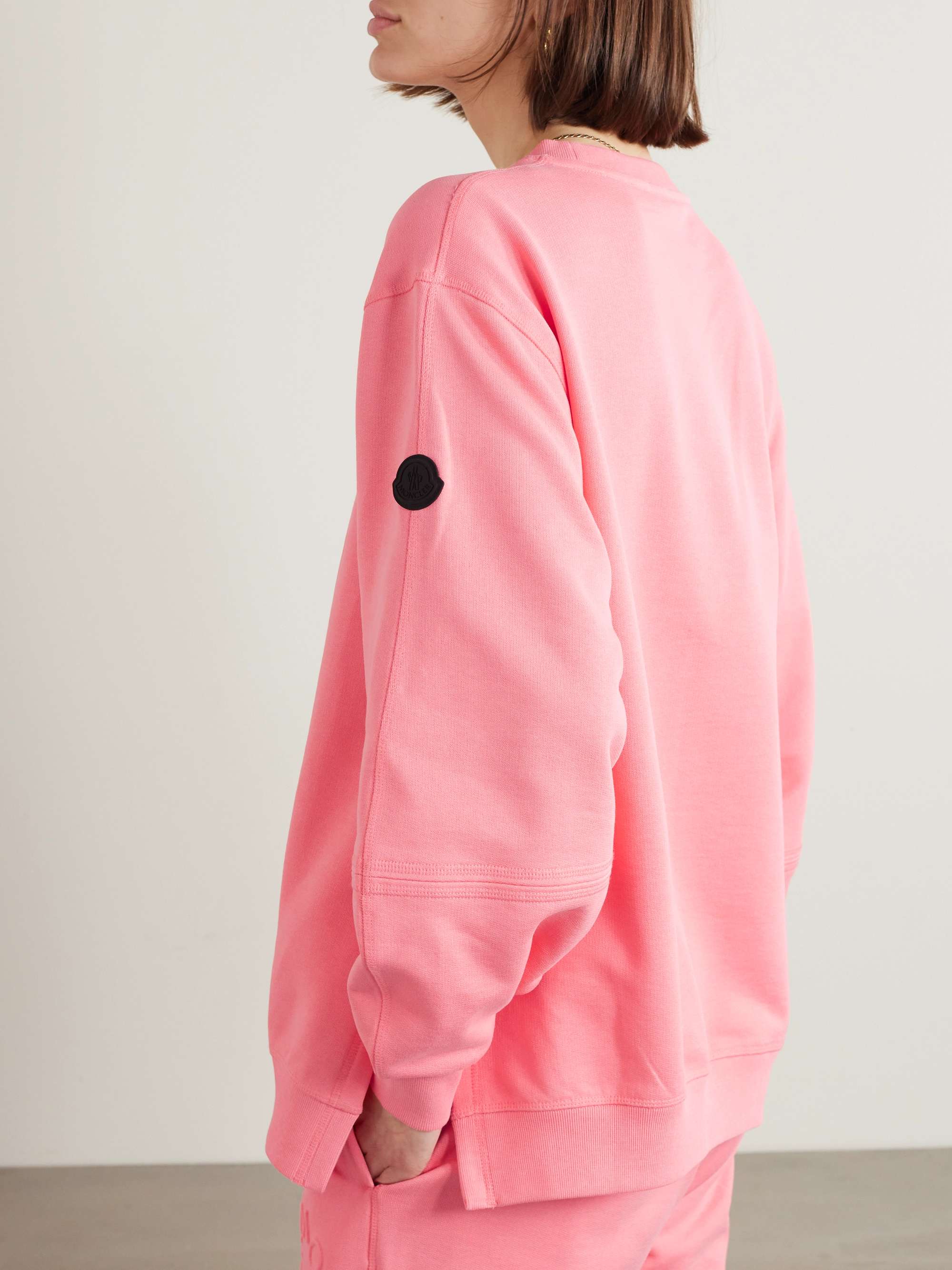 Debossed cotton-jersey sweatshirt view