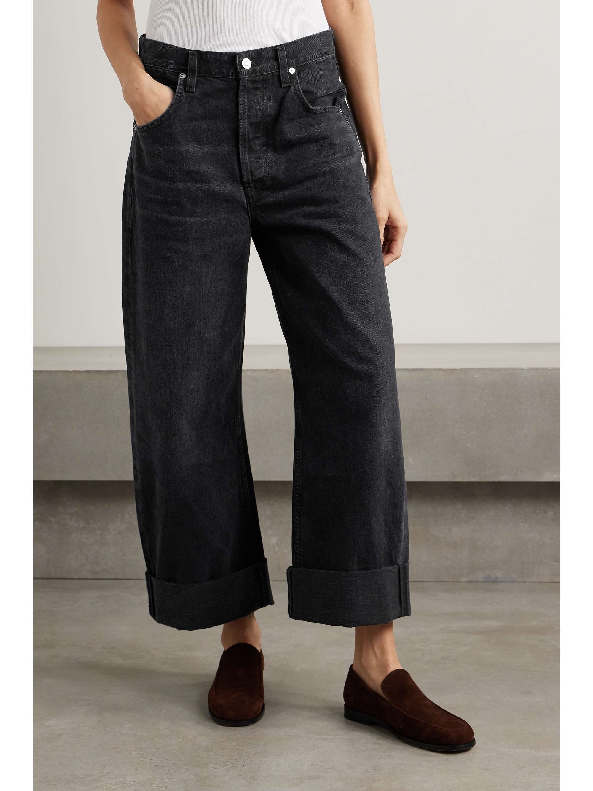 + NET SUSTAIN Ayla wide-leg organic jeans view