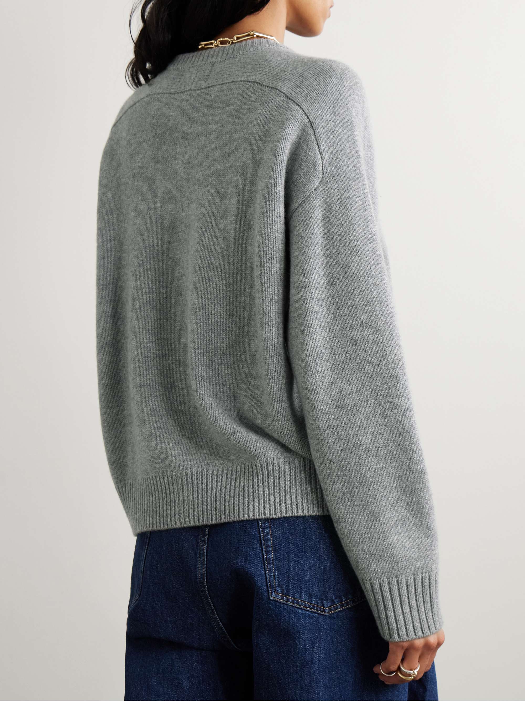 Aidar merino wool and cashmere-blend cardigan view