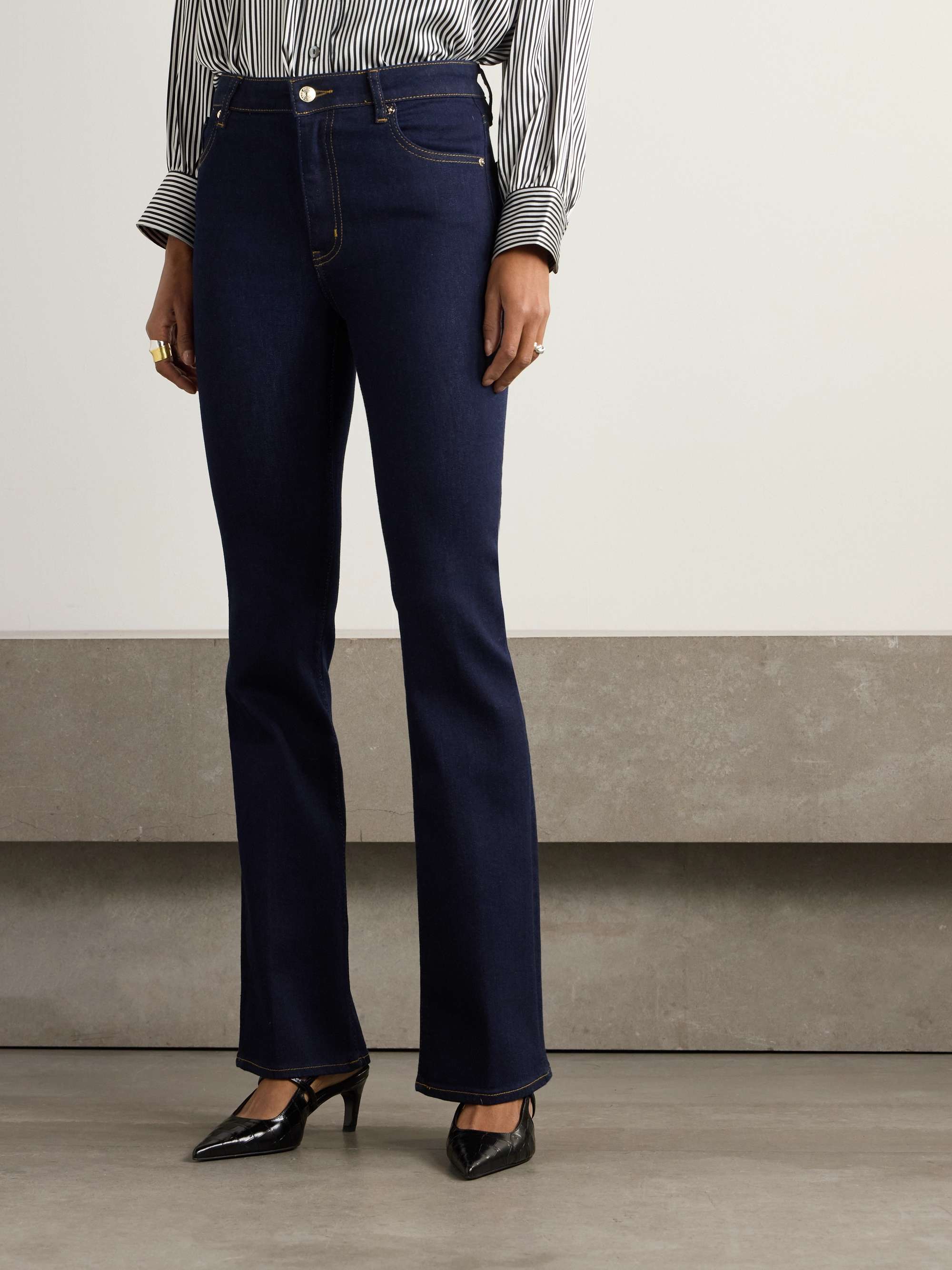 Reboot Super stretch high-rise bootcut jeans view