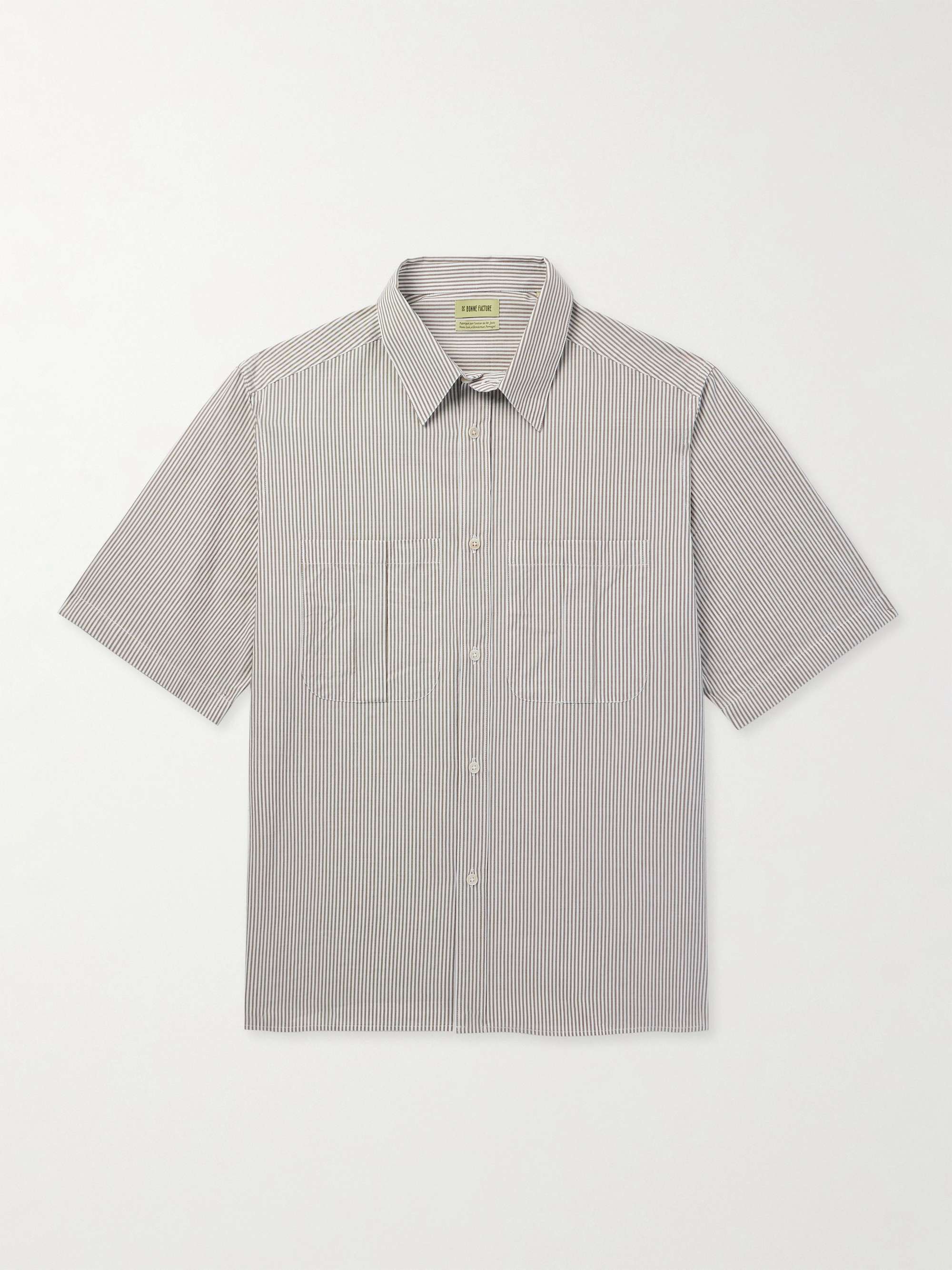 Painter's Oversized Striped Cotton-Poplin Shirt view