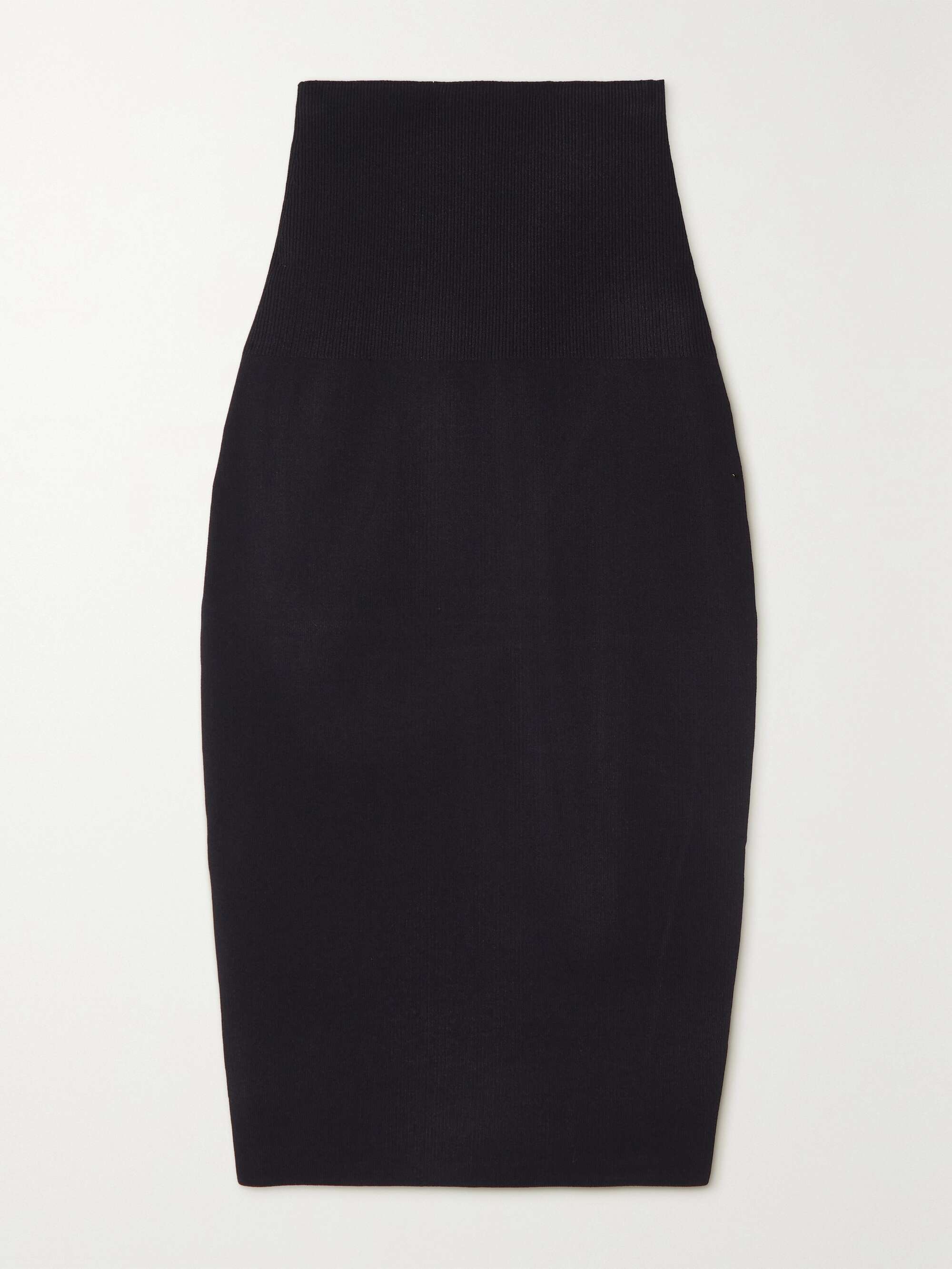 VB Body ribbed stretch-knit midi skirt view