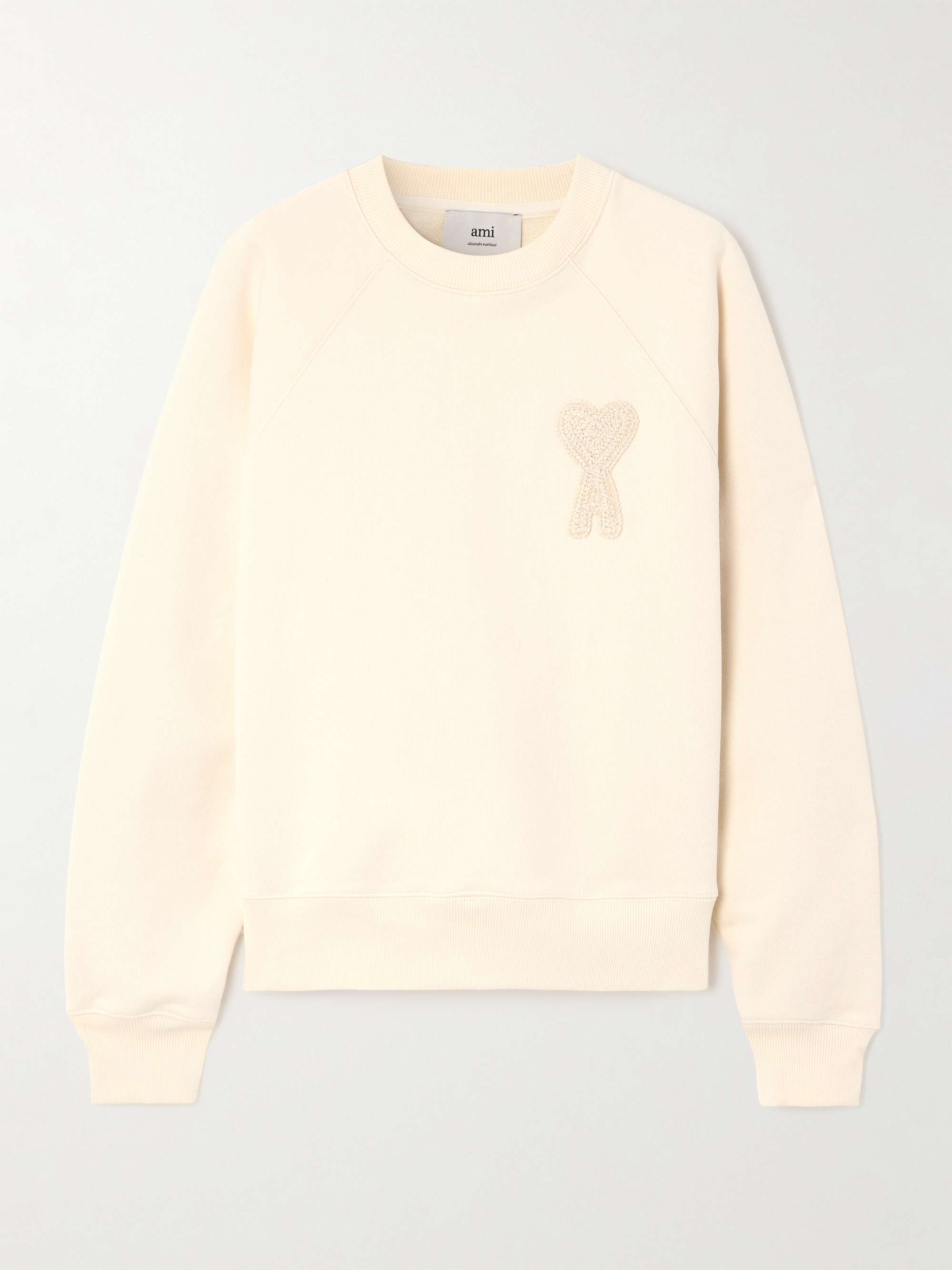 ADC embroidered appliquéd organic cotton-jersey sweatshirt view