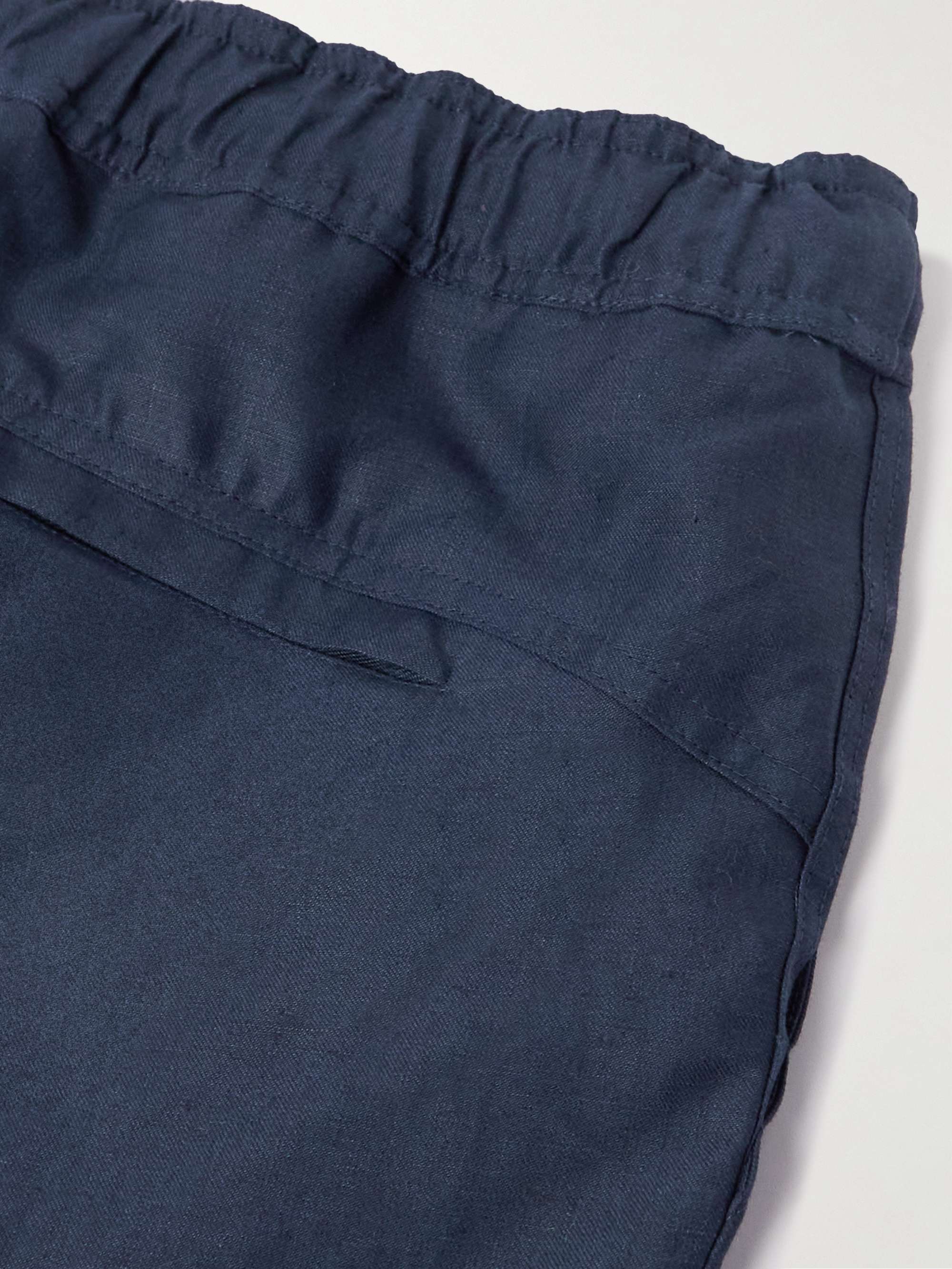 Sydney 1 Straight-Leg Linen Drawstring Shorts view