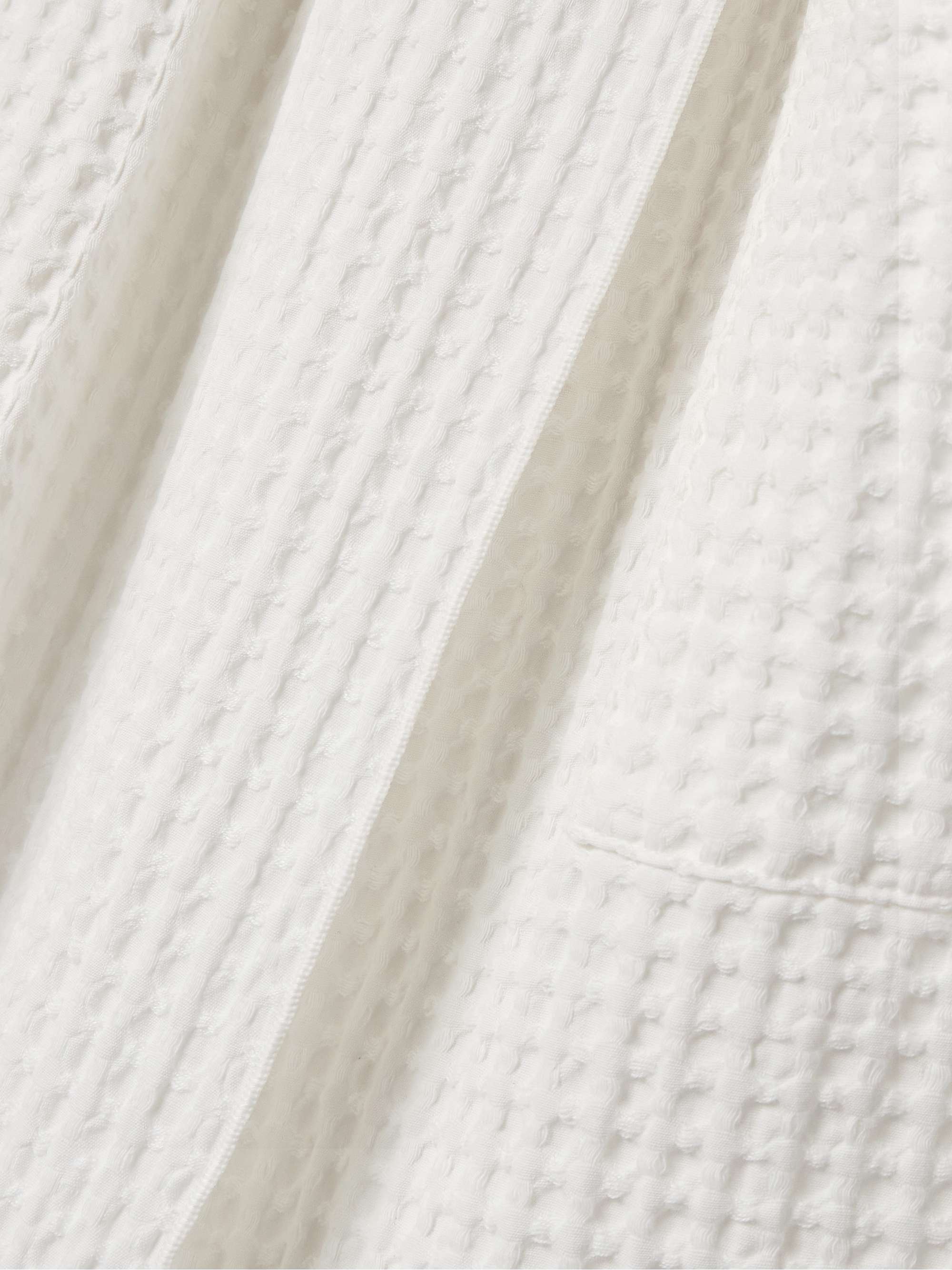 Wellness waffle-knit organic cotton robe view