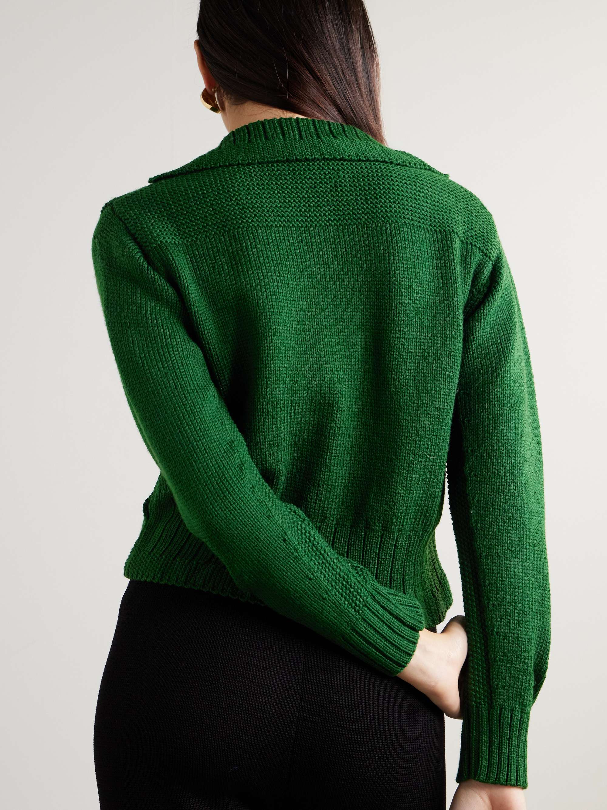 Marion merino wool cardigan view
