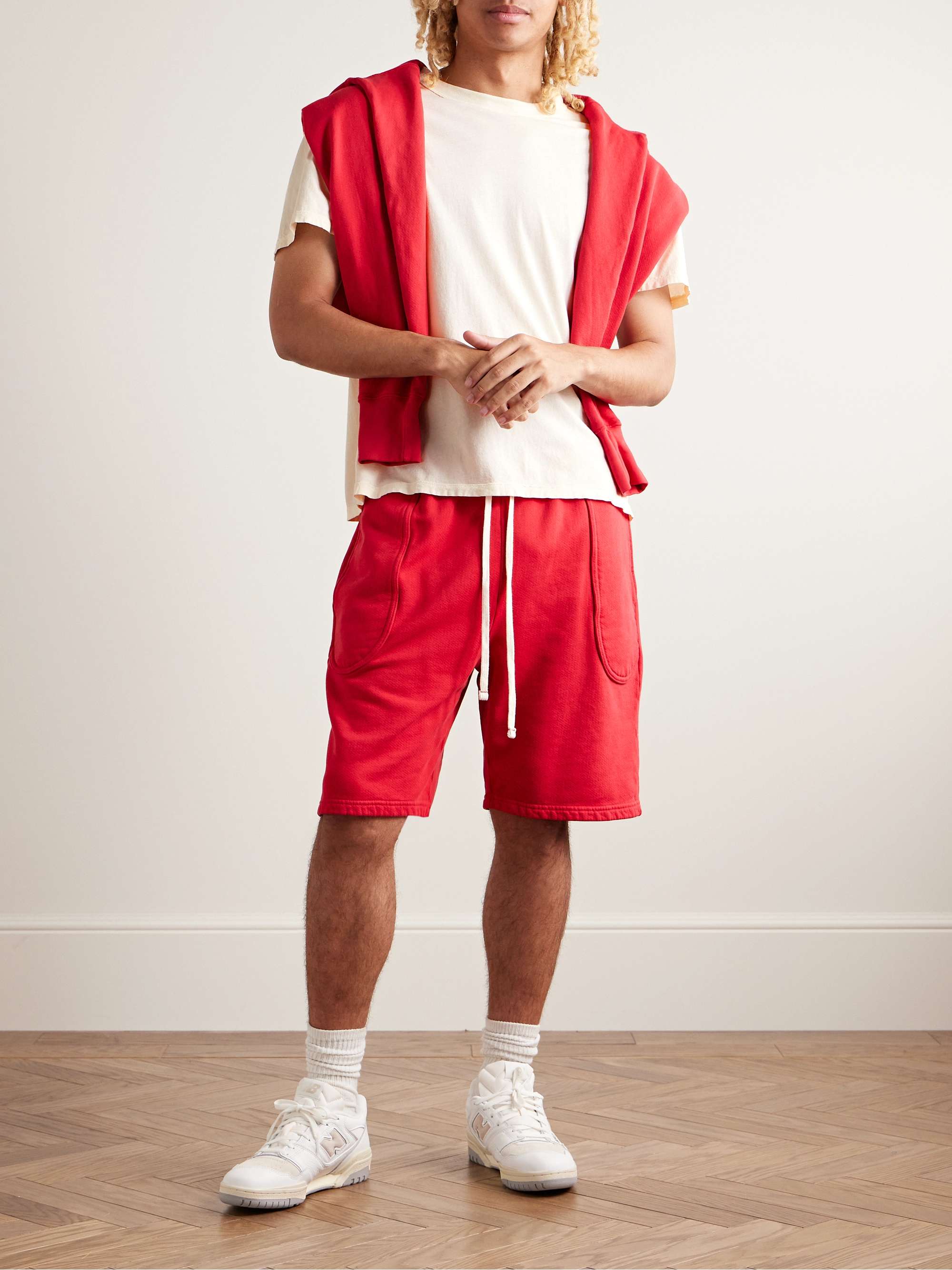 Inside Out Garment-Dyed Combed Cotton-Jersey T-Shirt view