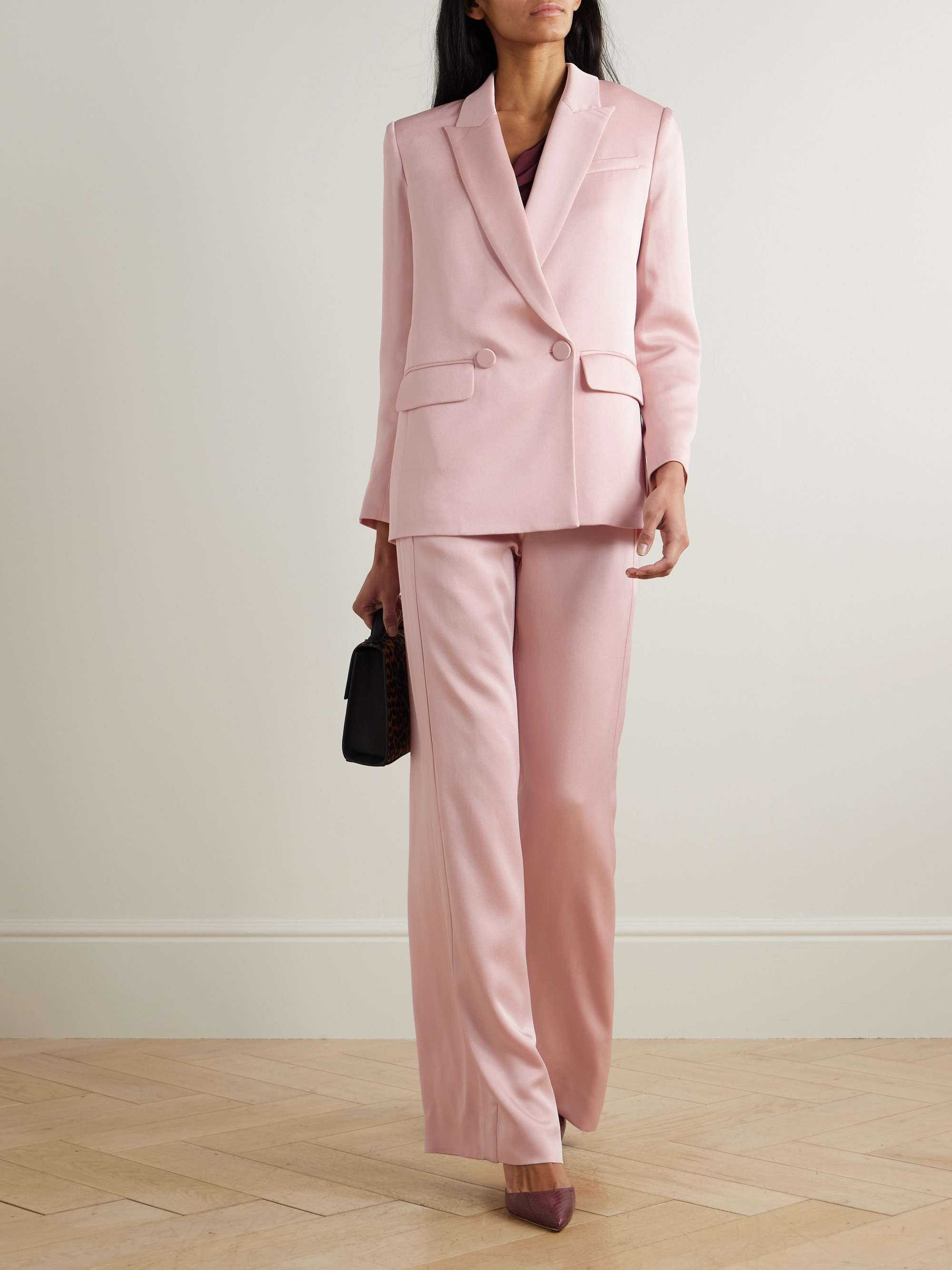 Sevyn Dickey double-breasted crepe blazer view