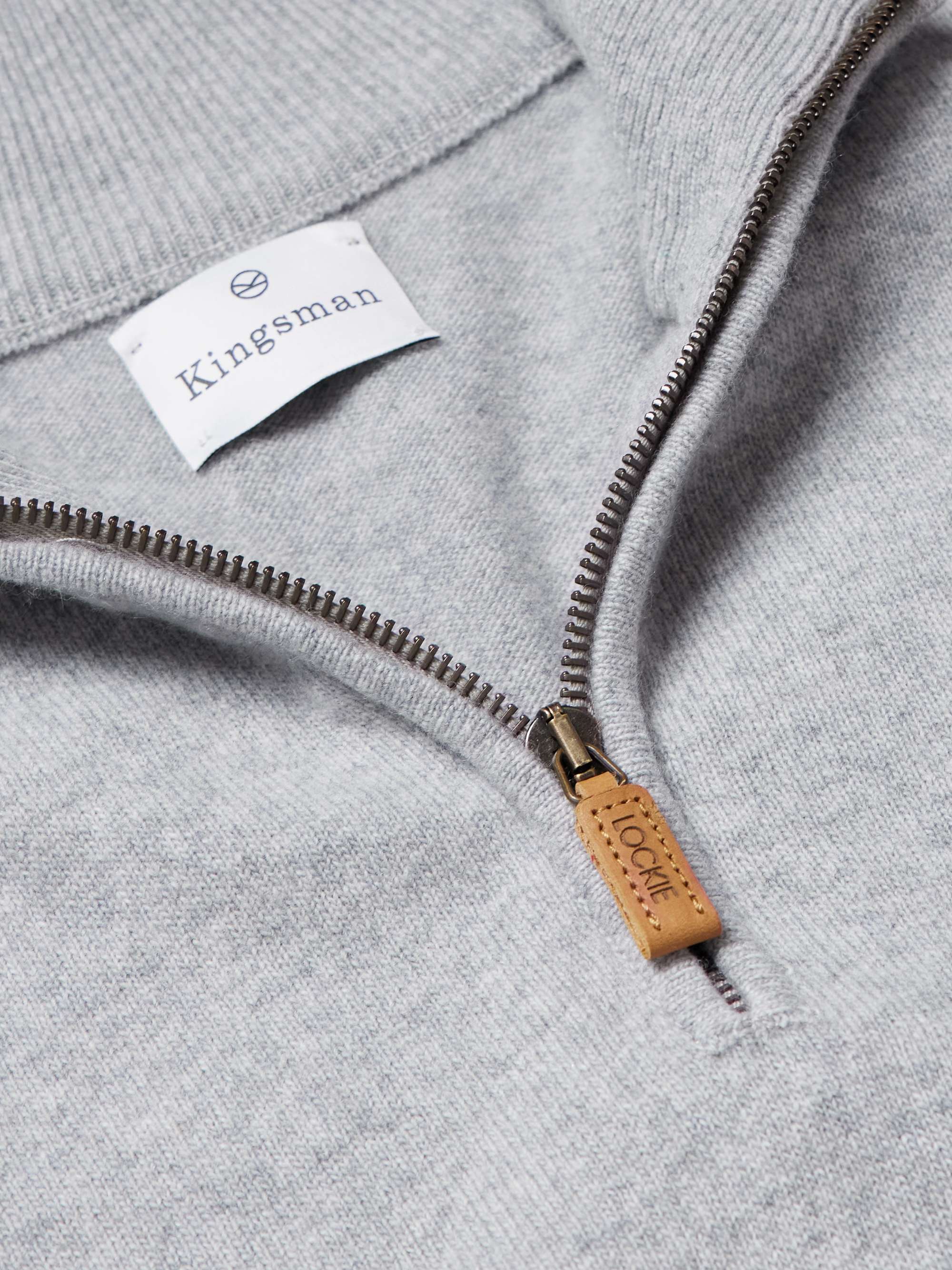 Wade Merino Wool and Cashmere-Blend Half-Zip Sweater view