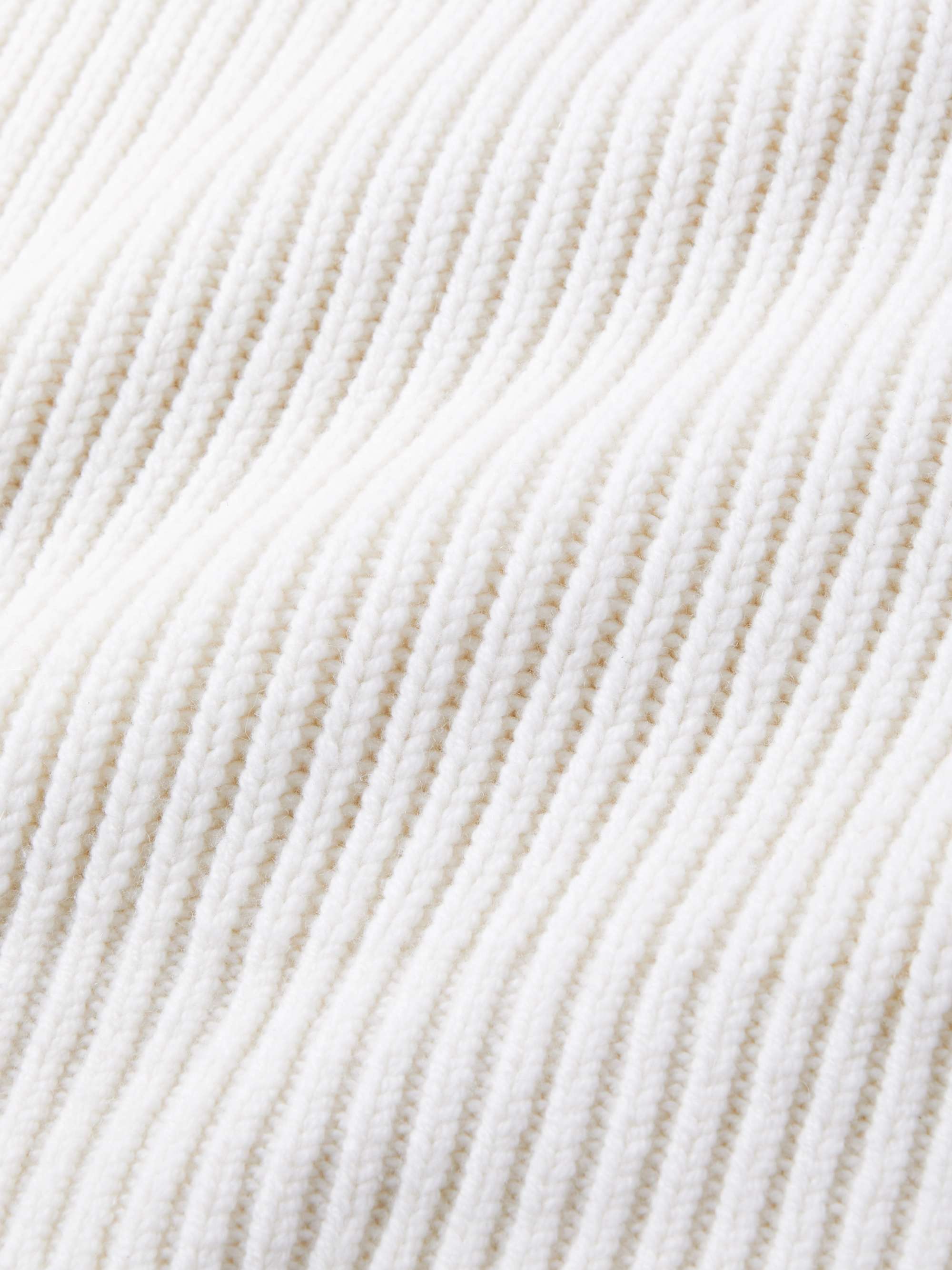 Ribbed-Knit Polo Sweater view