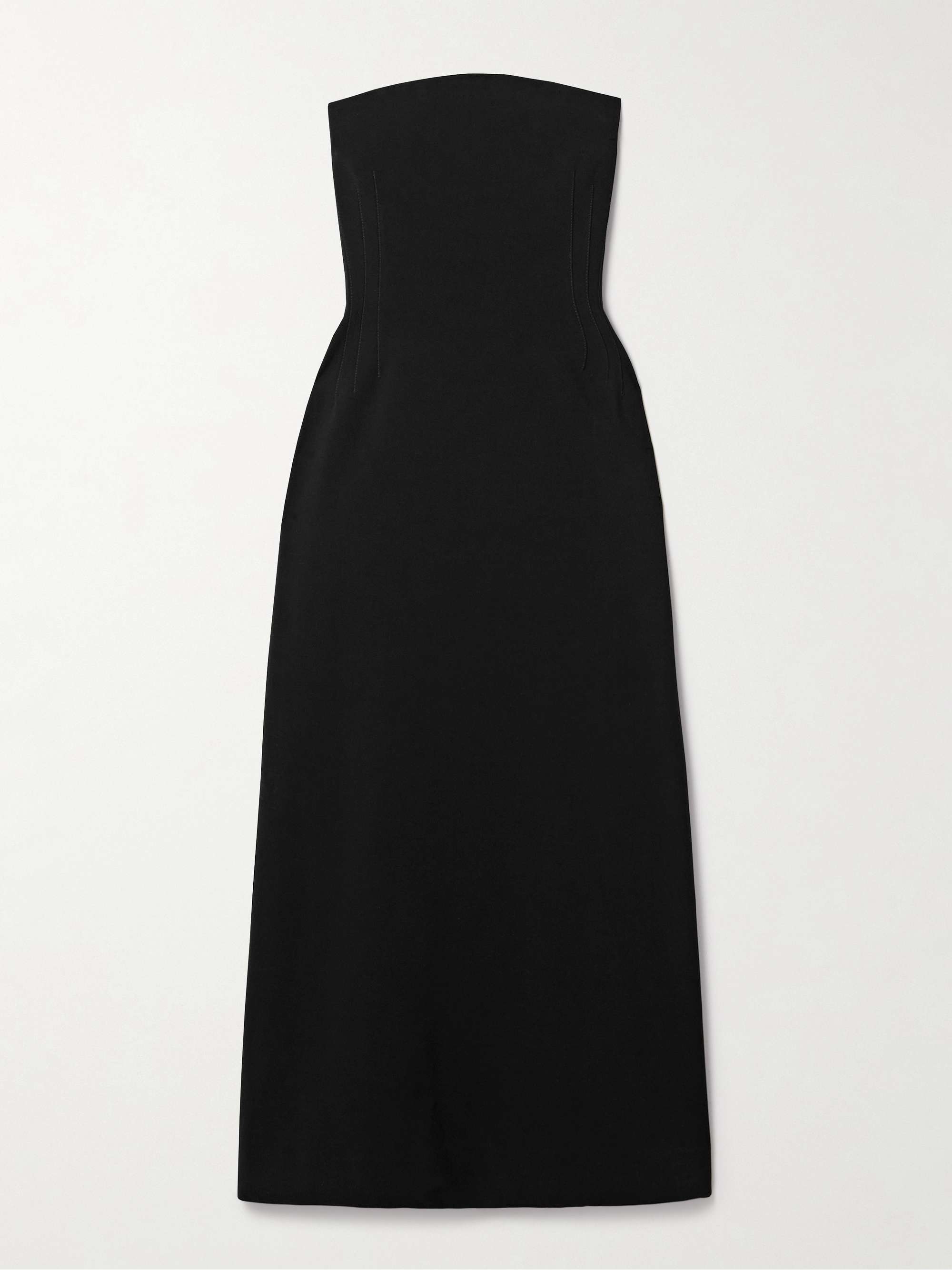 Blaise strapless crepe midi dress view