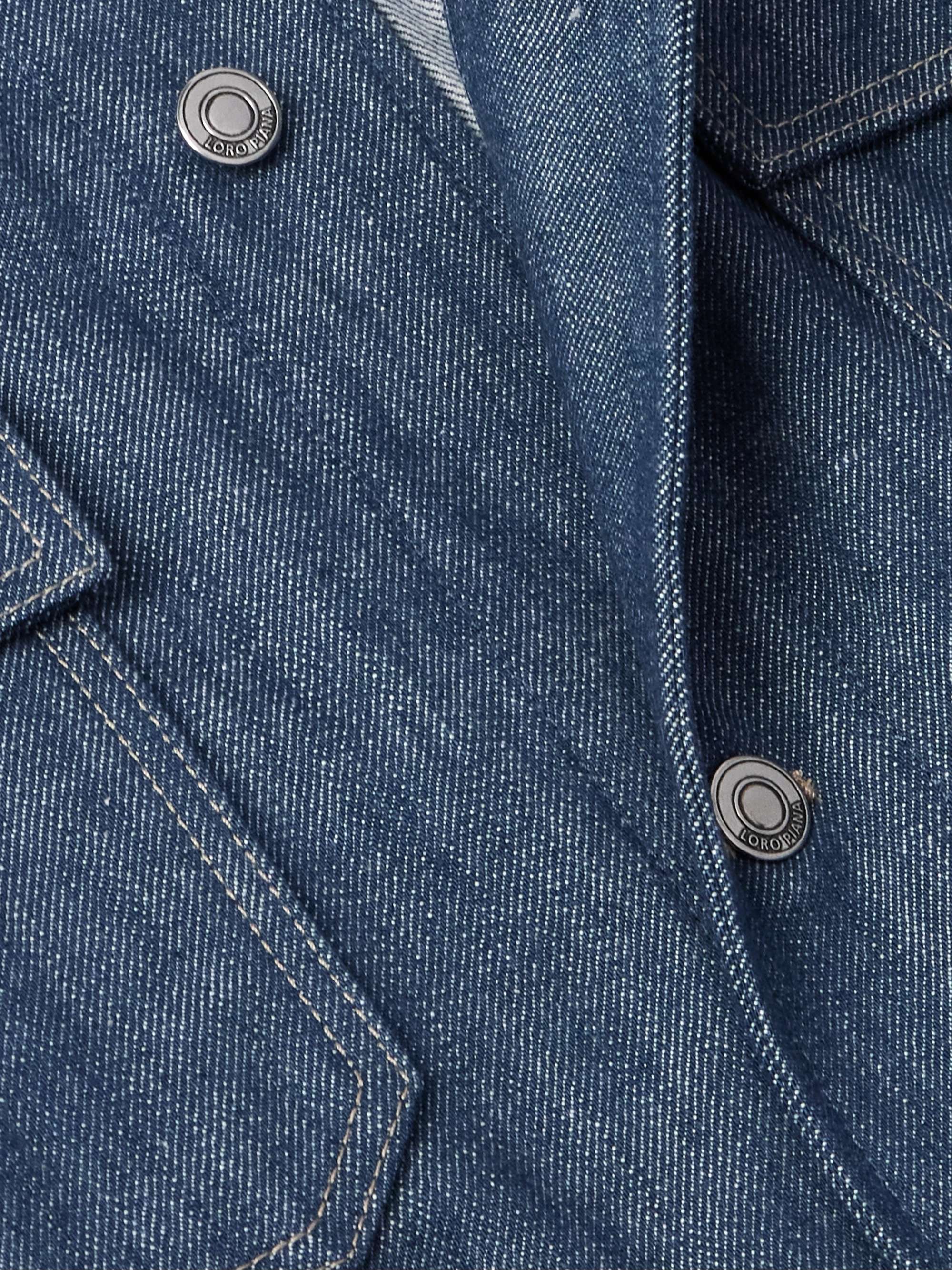 Conley Corduroy-Trimmed Austin Denim Jacket view