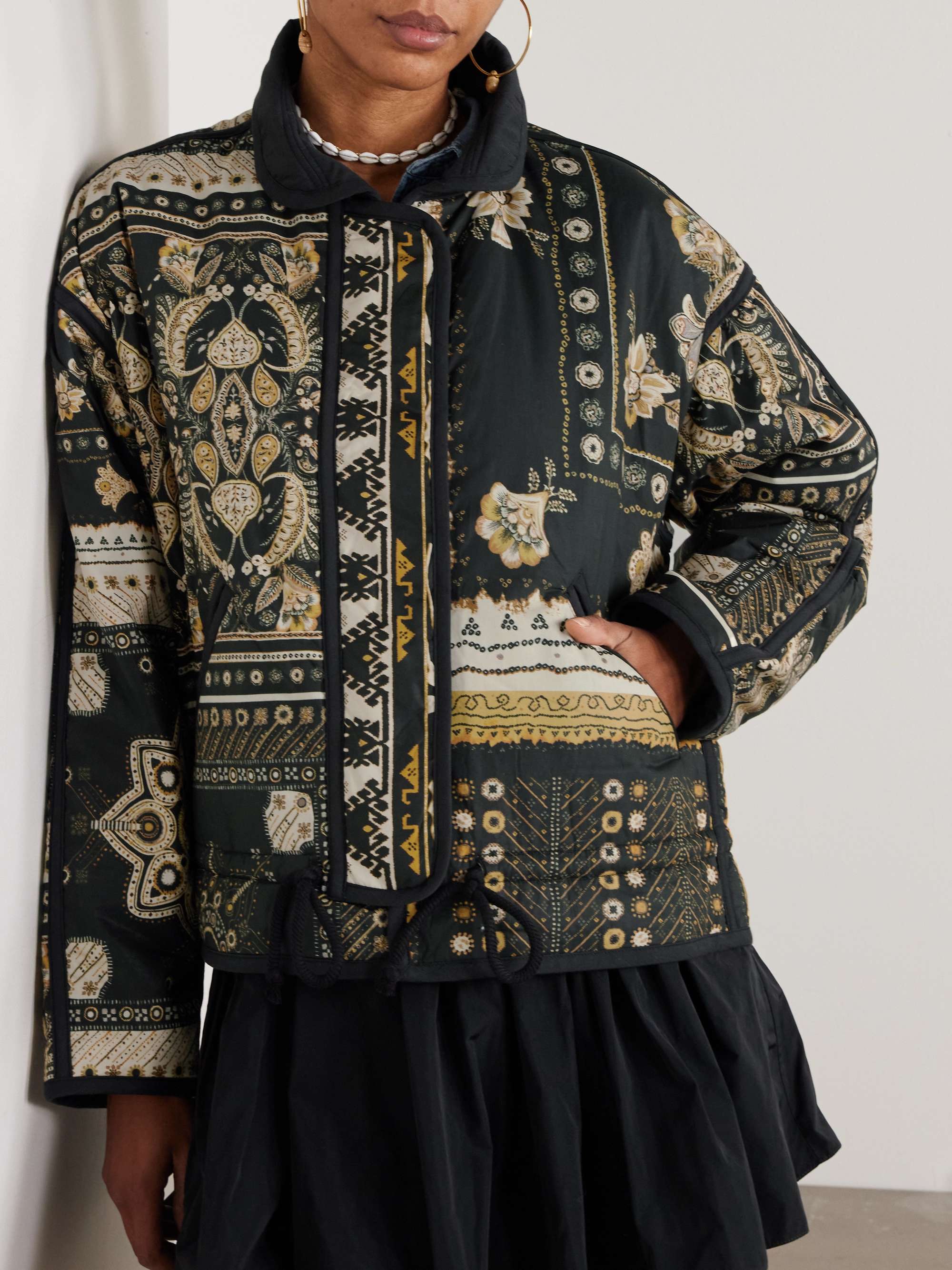 Granger padded printed shell jacket view