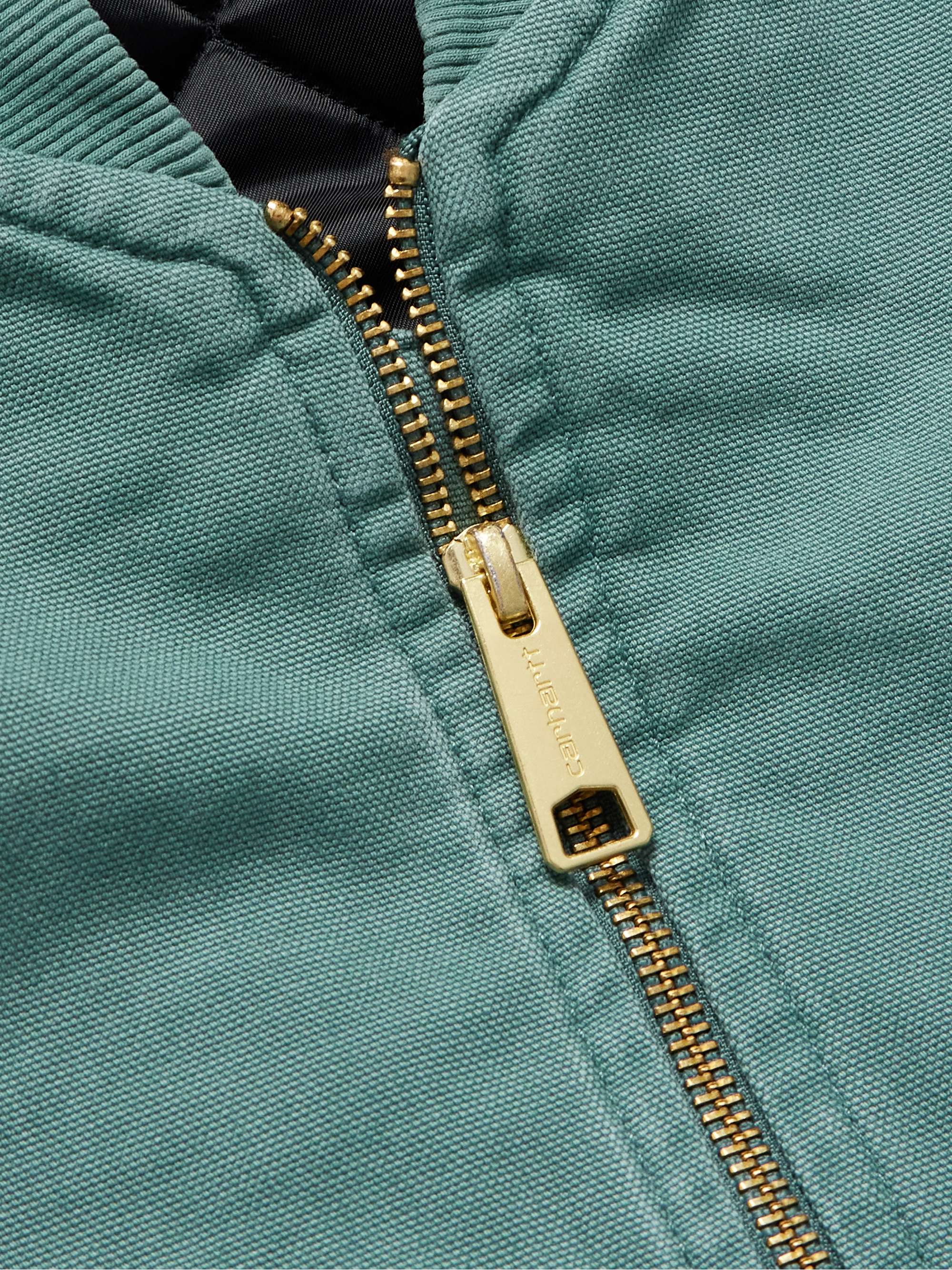 Logo-Appliquéd Cotton-Canvas Gilet view