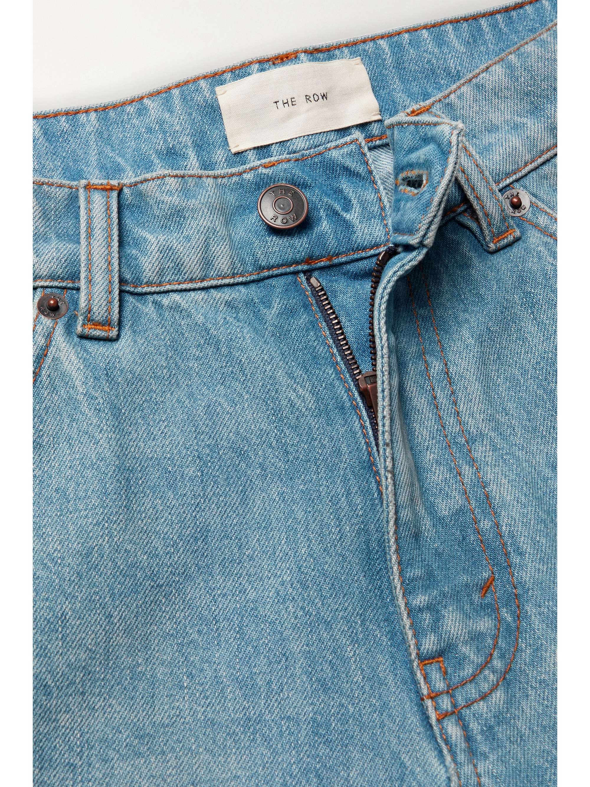 Carlton high-rise straight-leg jeans view