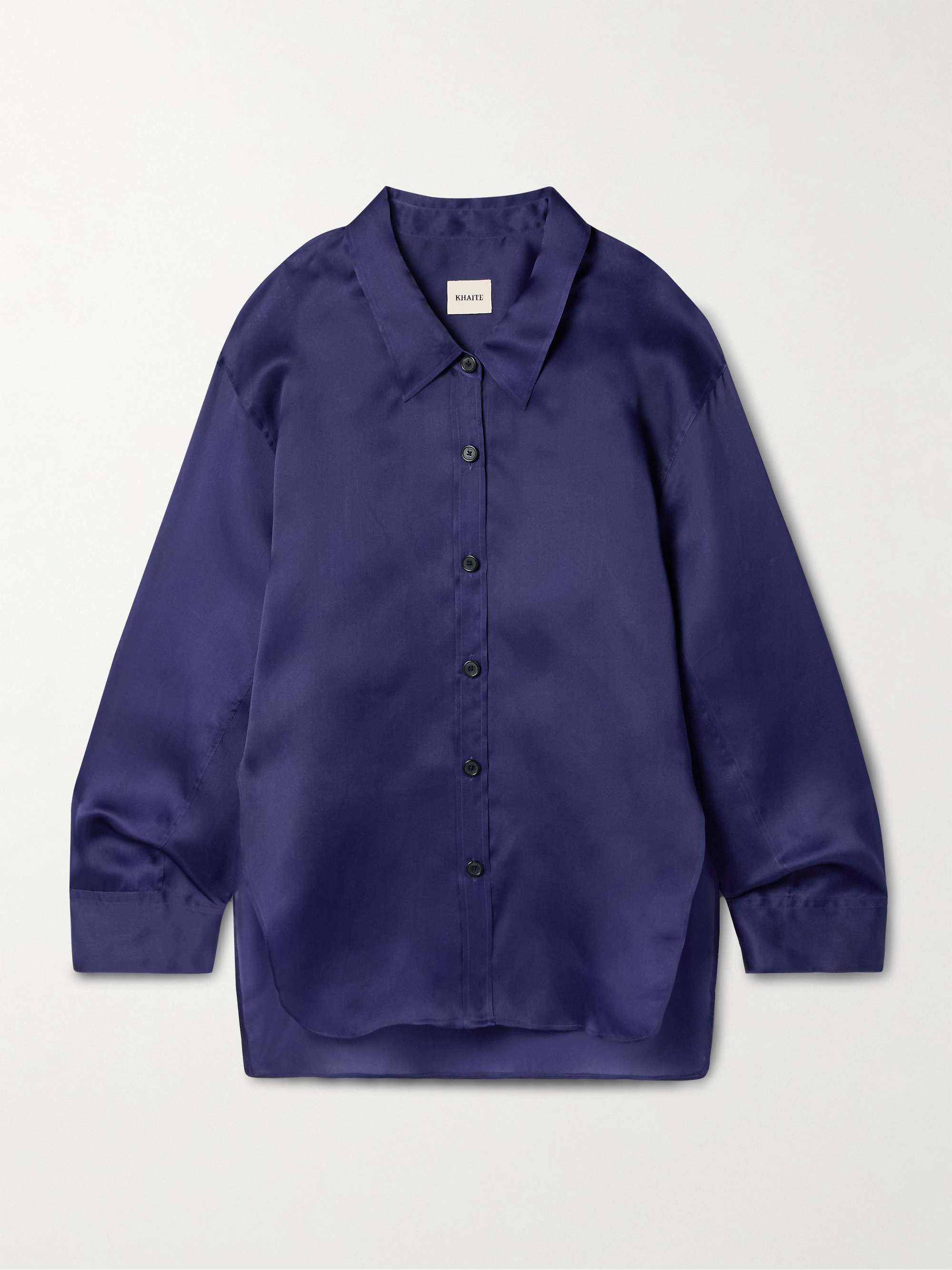 Herschel oversized silk-organza shirt view