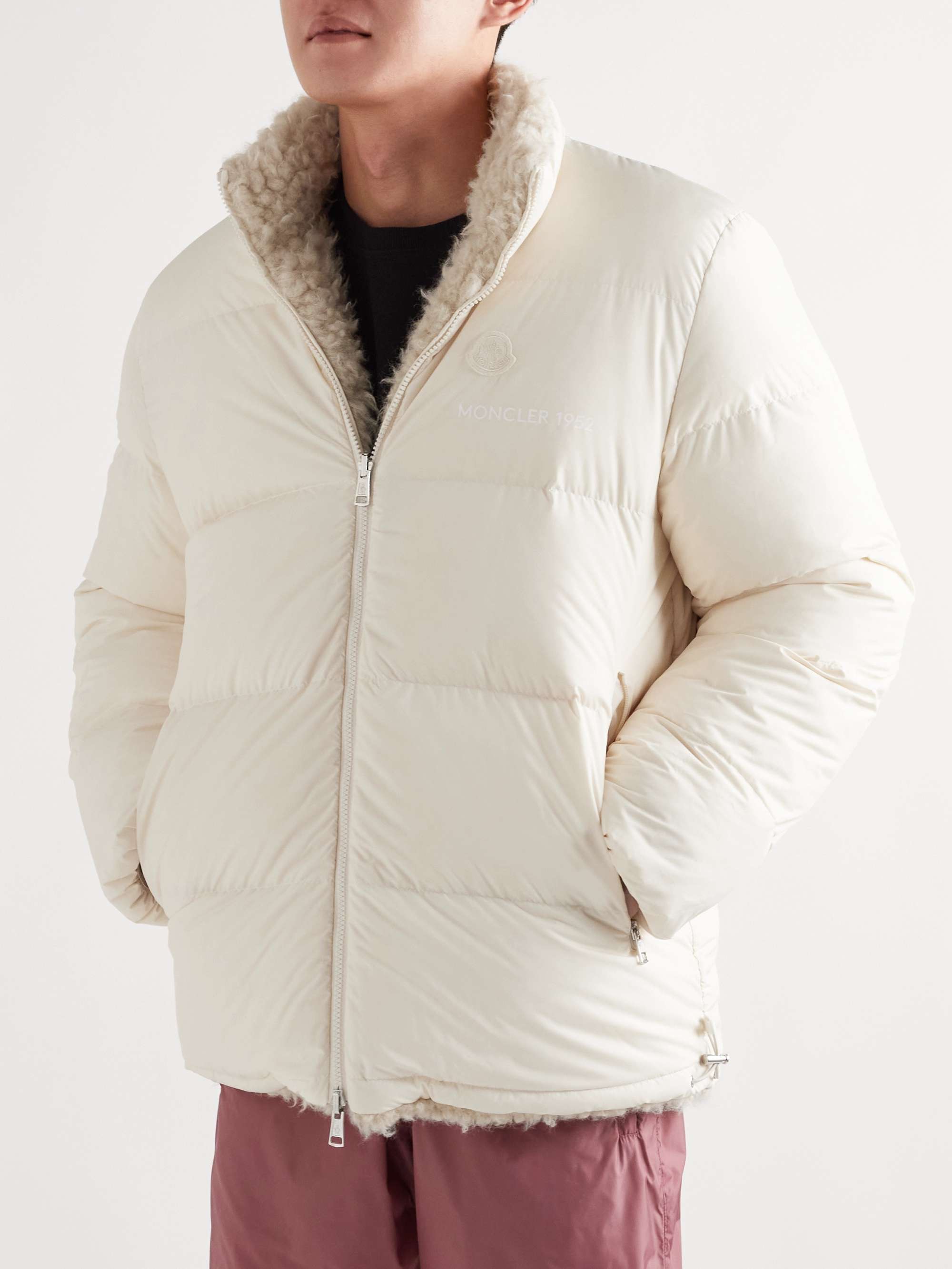 2 Moncler 1952 Monnow Reversible Shell and Faux Shearling Down Jacket view