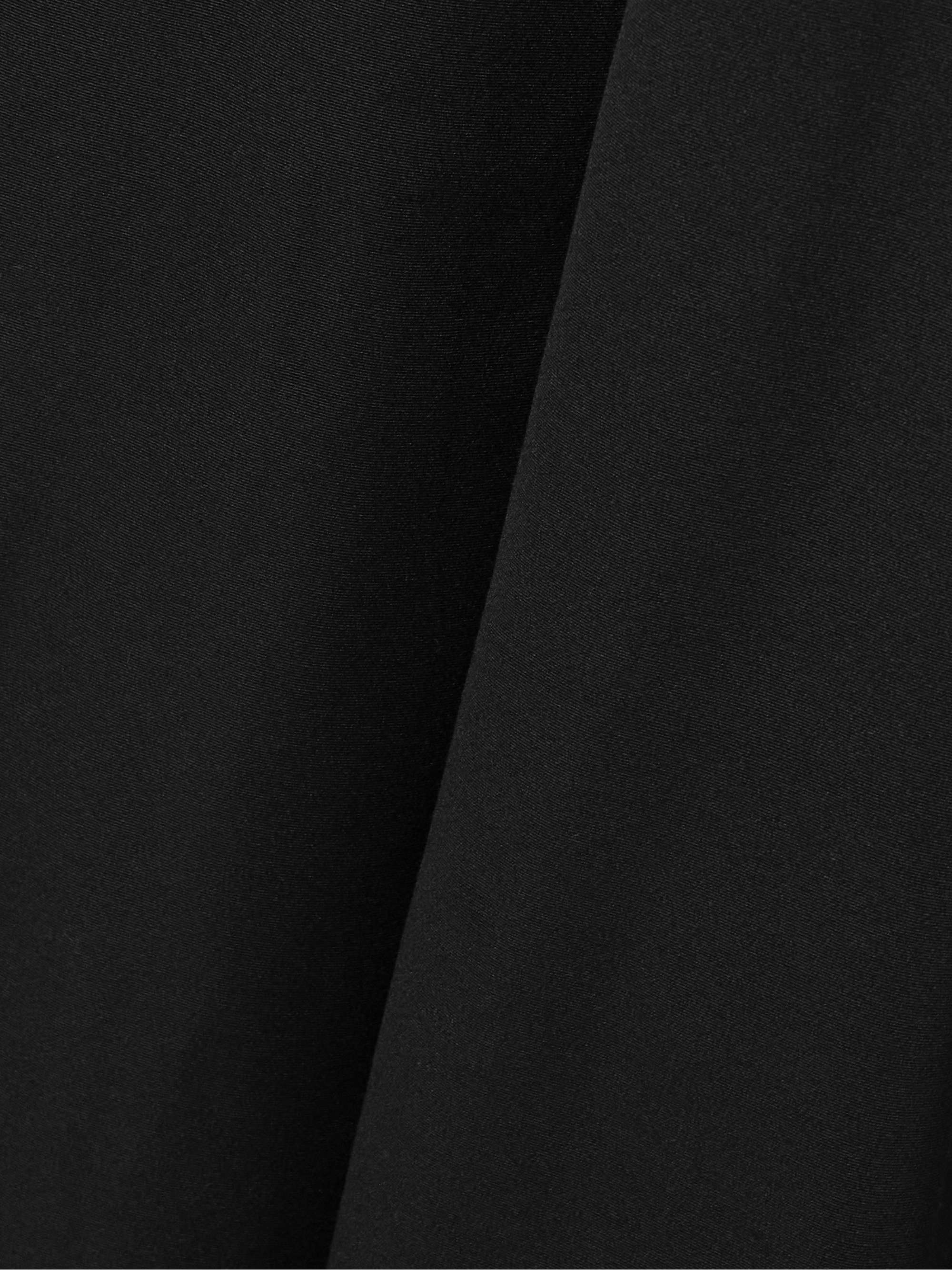 Hopper stretch-jersey and pleated faille maxi dress view