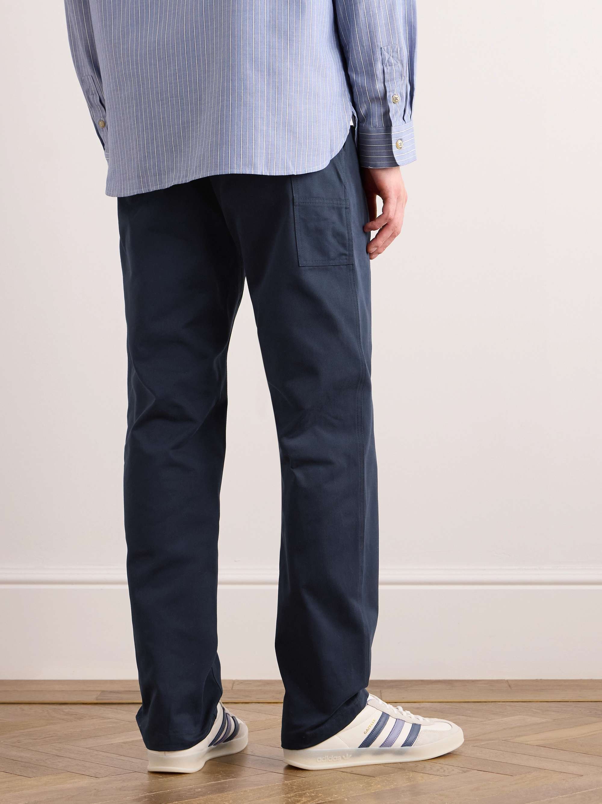 Chuck Straight-Leg Cotton-Twill Trousers view