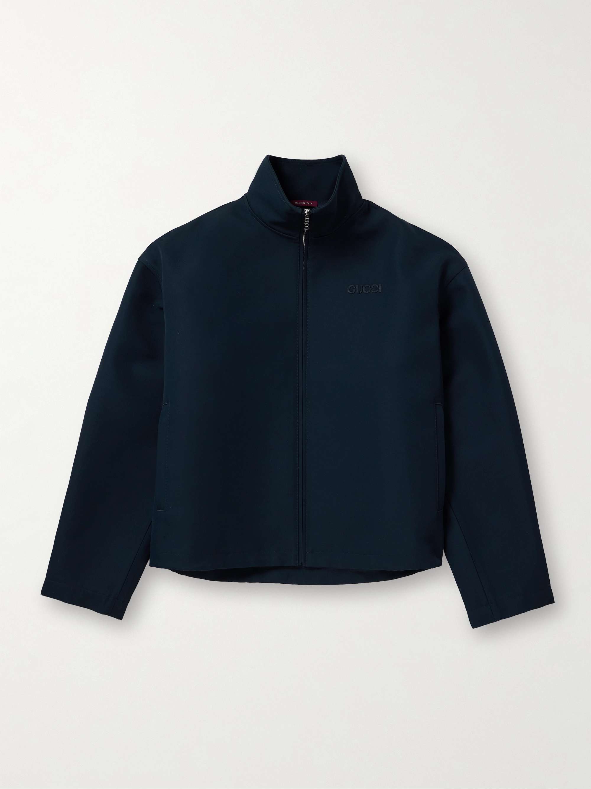 Logo-Appliquéd Wool-Blend Gabardine Jacket view