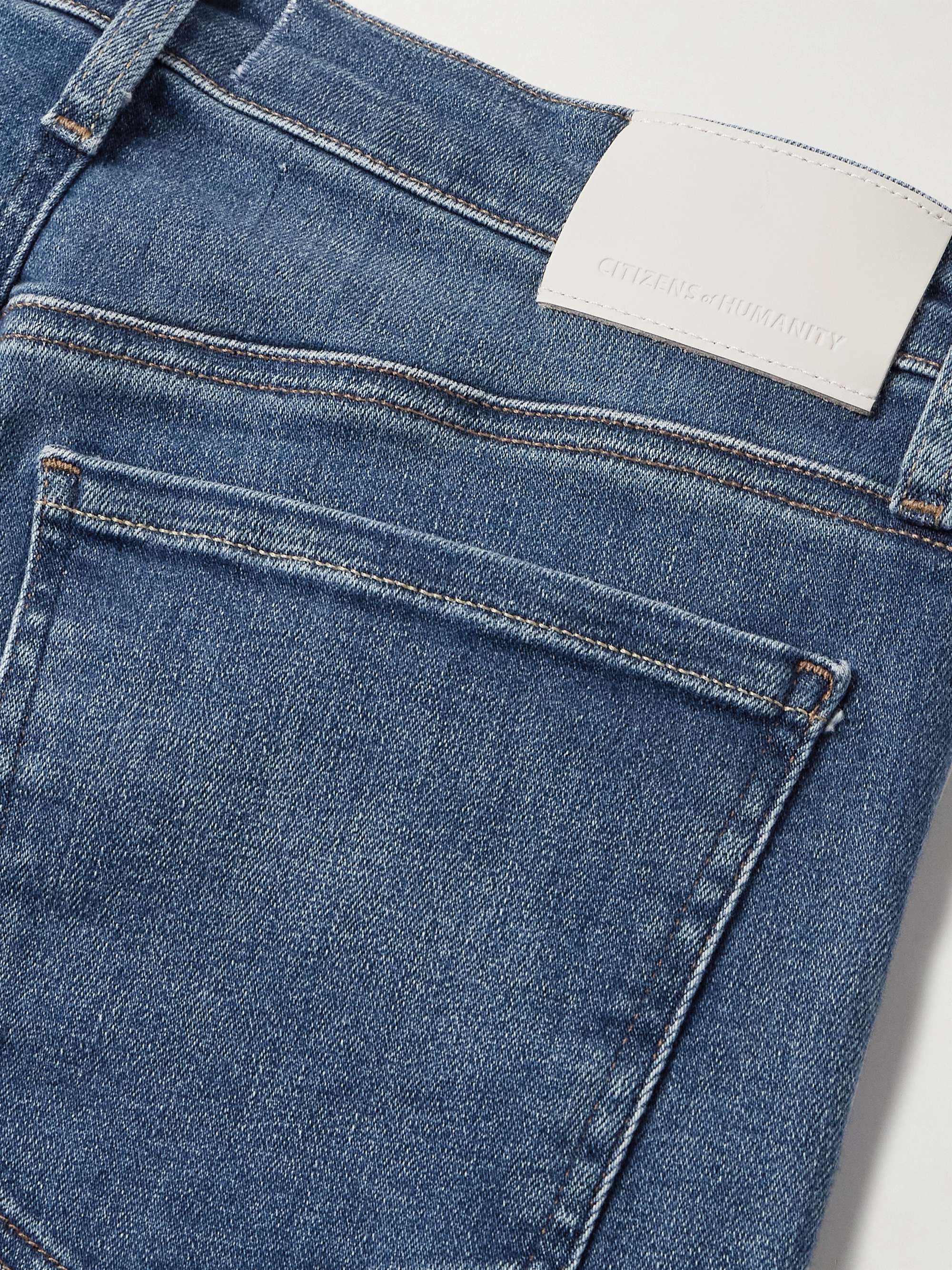 Lyra frayed cropped high-rise wide-leg jeans view