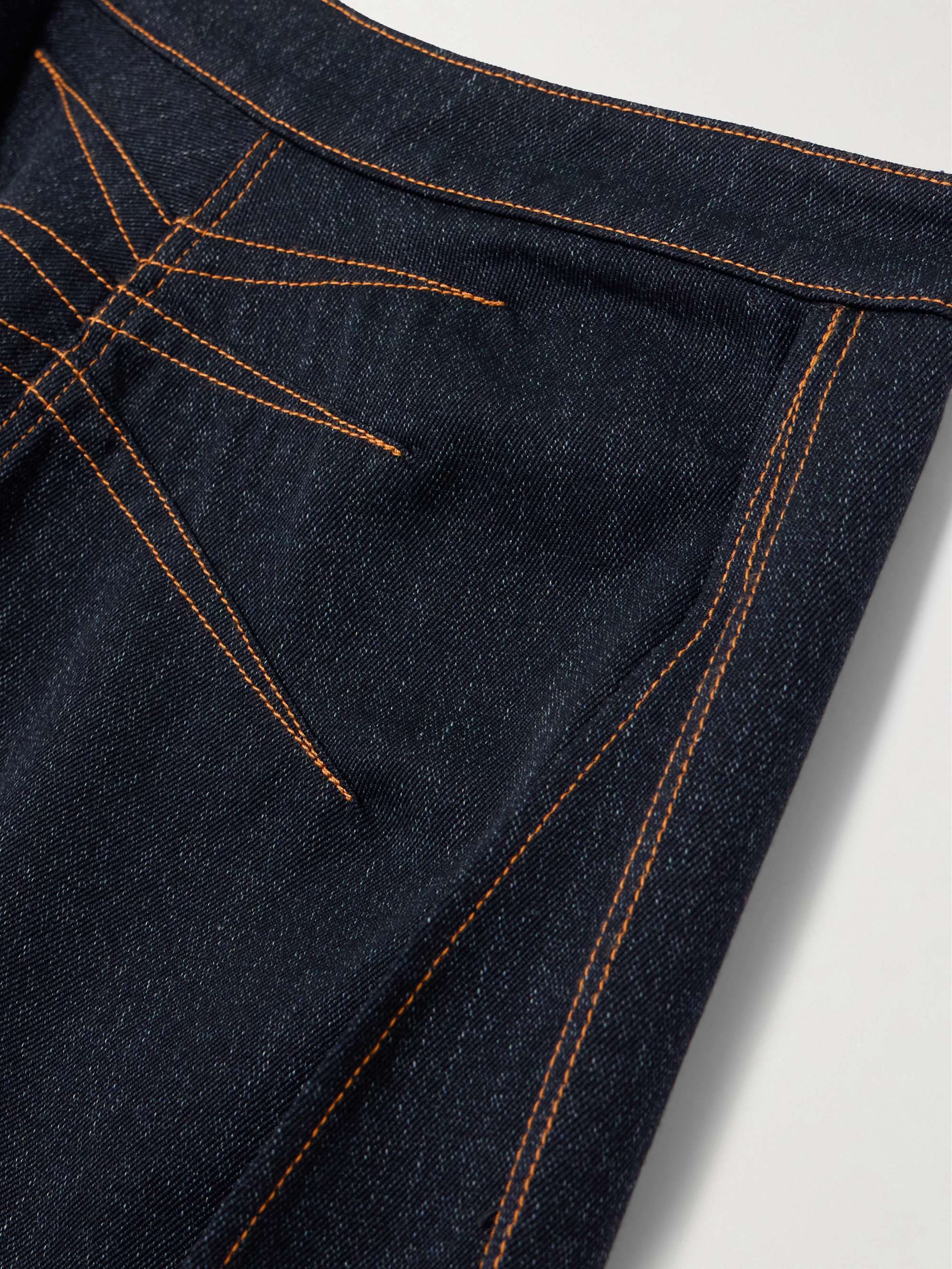 Layered low-rise wide-leg jeans view