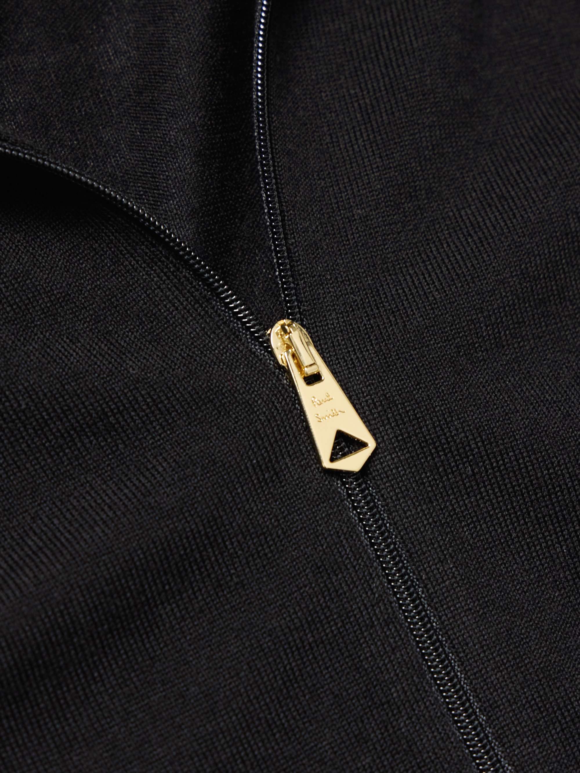 Merino Wool Zip-Through Sweater view