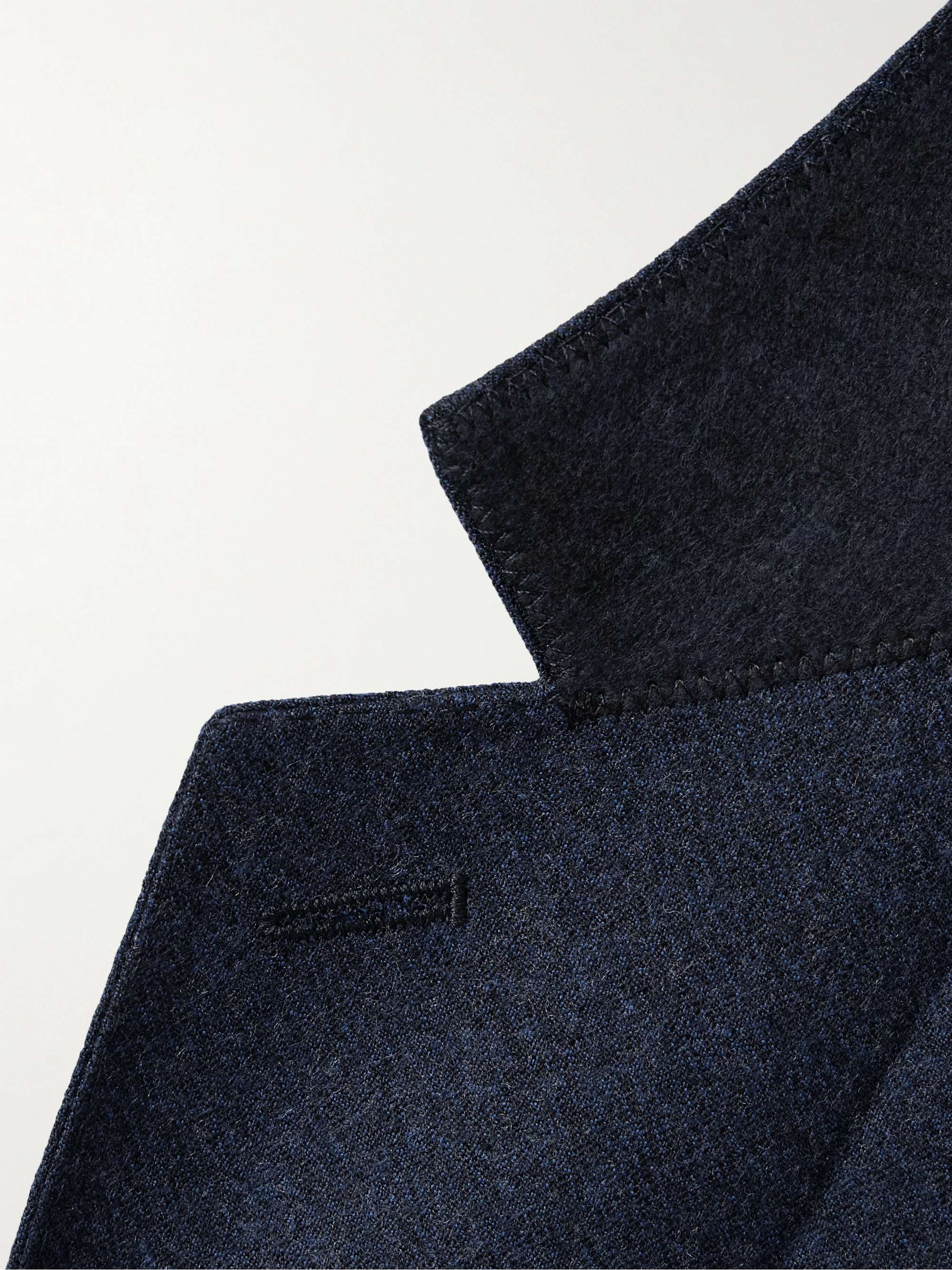 Wool and Cashmere-Blend Flannel Suit Jacket view