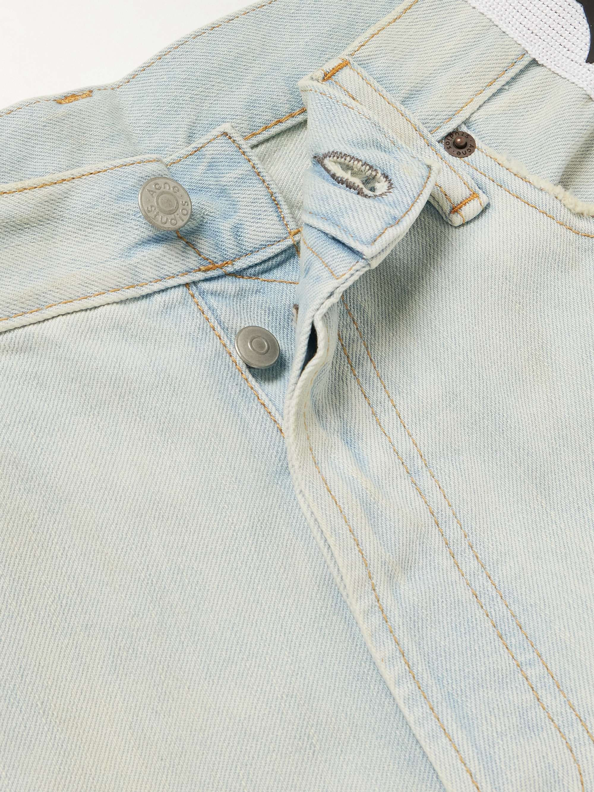 + Kappa Straight-Leg Webbing-Trimmed Jeans view