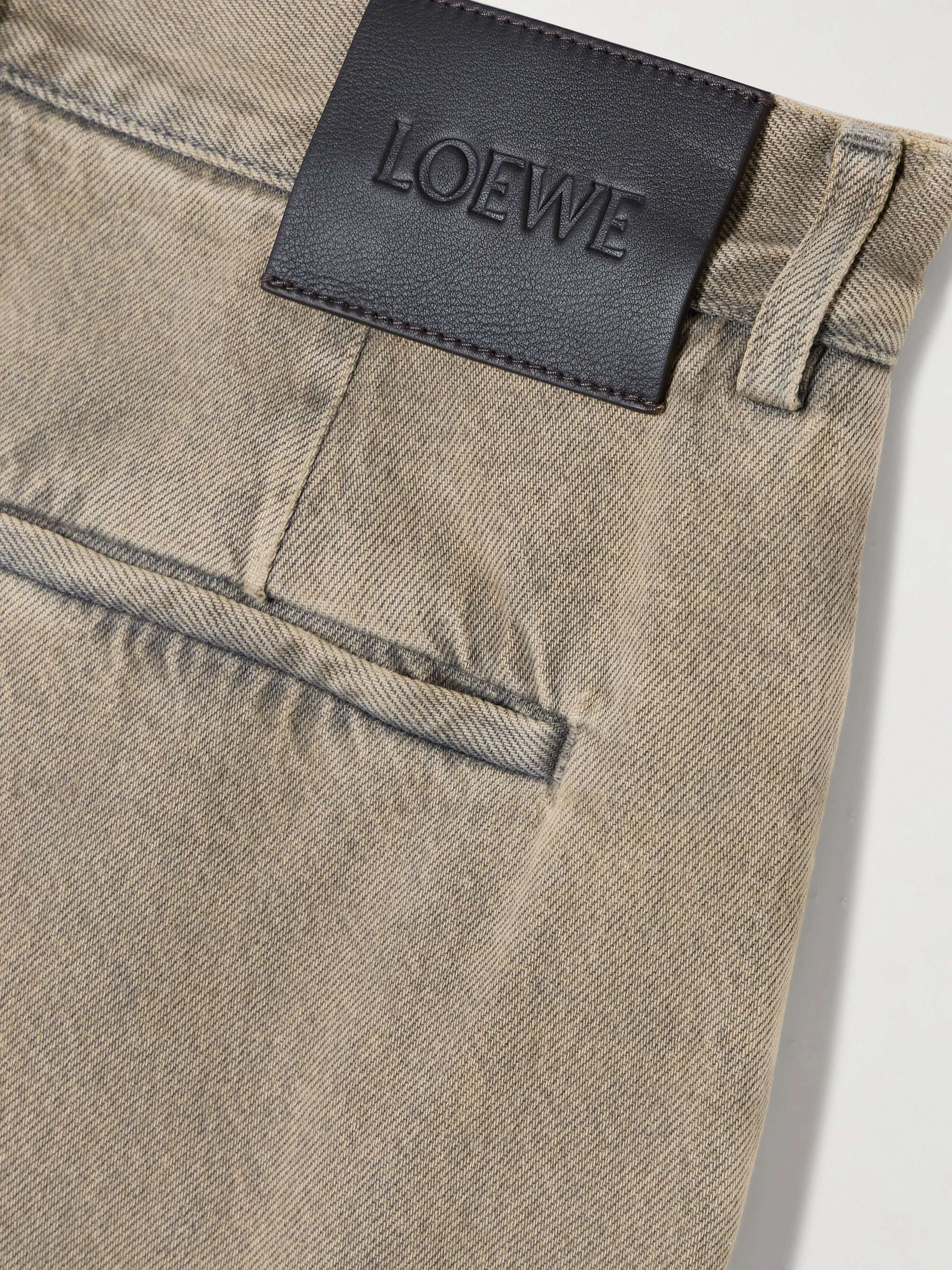 Bleached high-rise wide-leg jeans view
