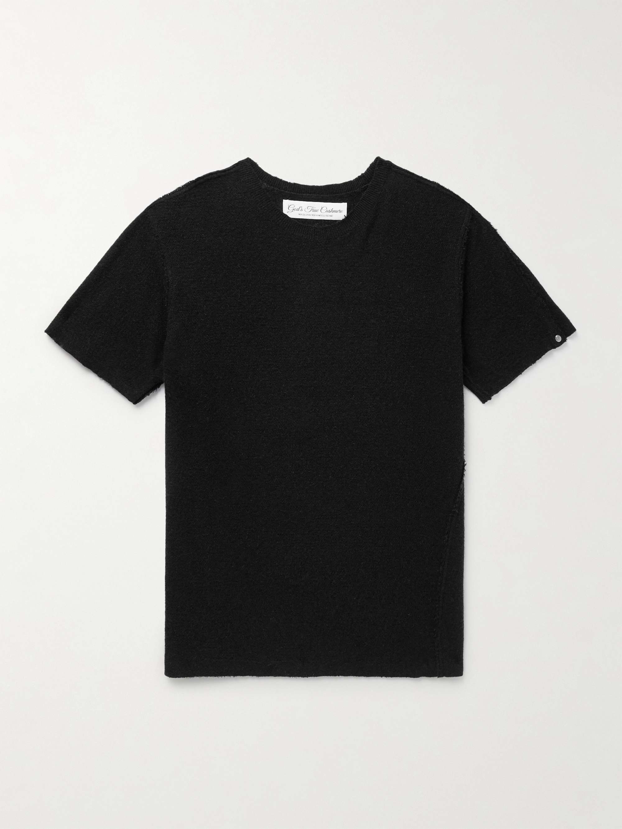 Bubble Distressed Cashmere-Gauze T-Shirt view