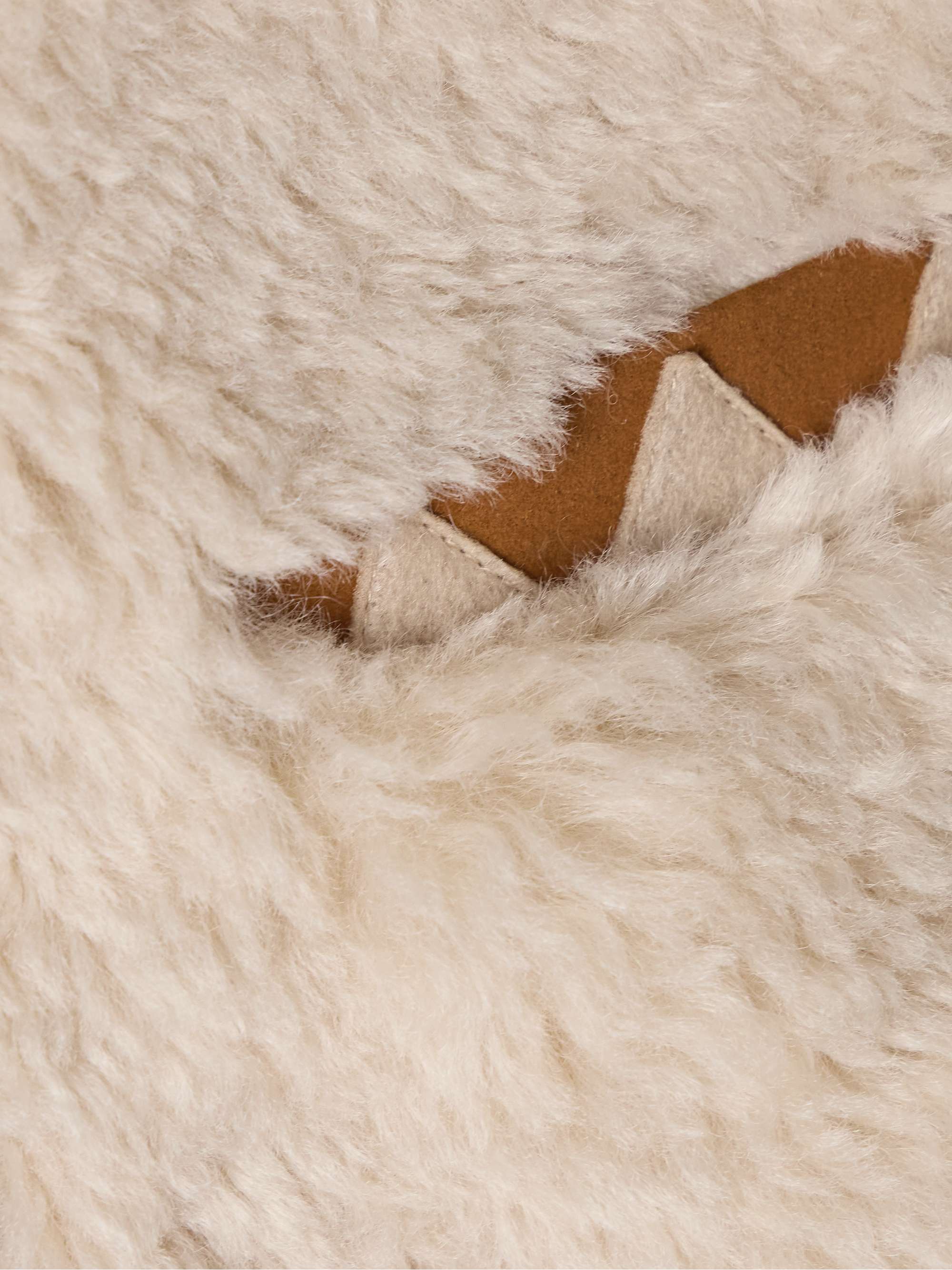 Ginevra leather and suede-trimmed faux shearling jacket view