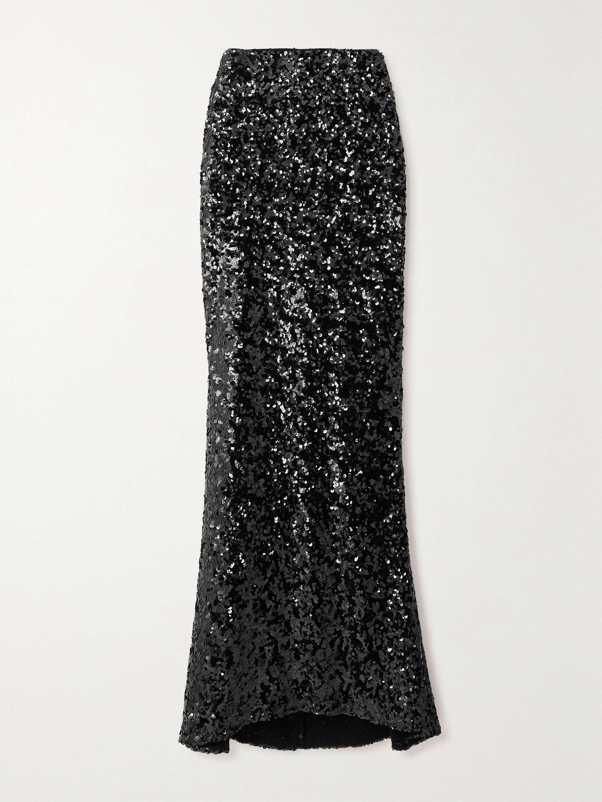 Sequined stretch-tulle maxi skirt view