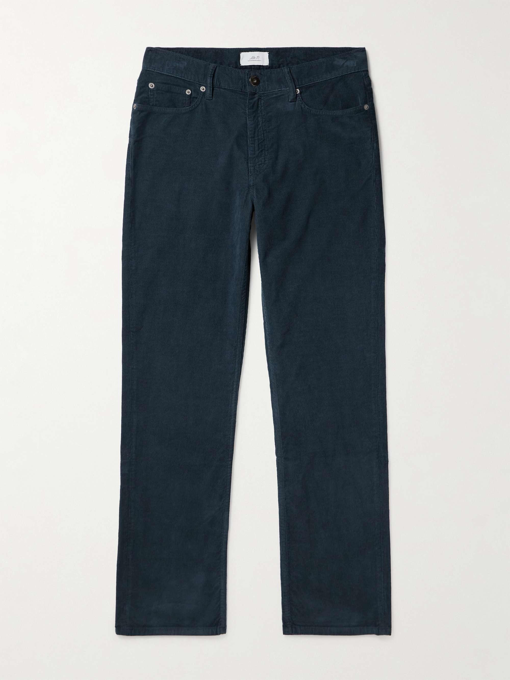 Samuel Straight-Leg Cotton-Blend Corduroy Trousers view