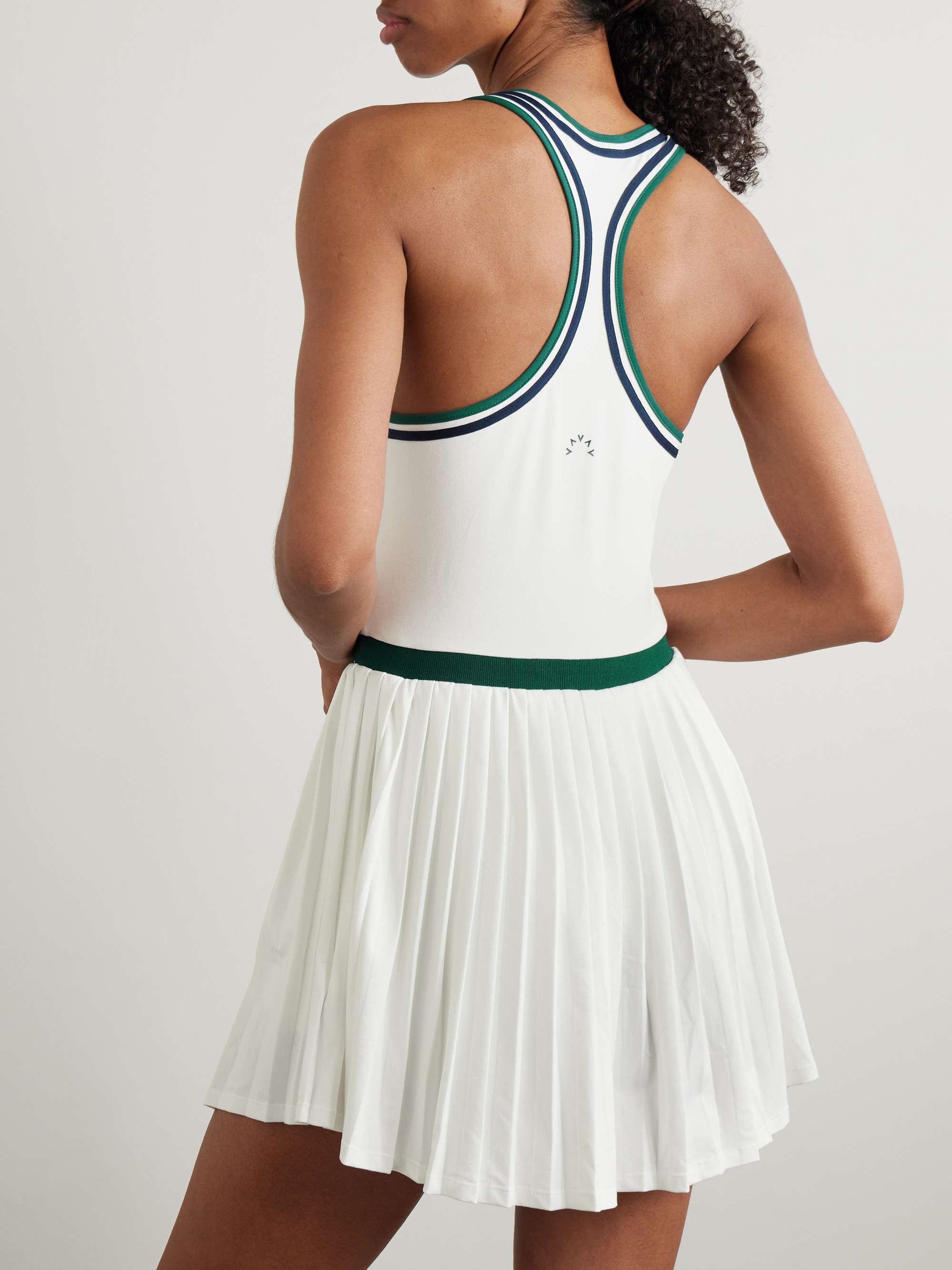 Jane Court pleated stretch-jersey mini dress view
