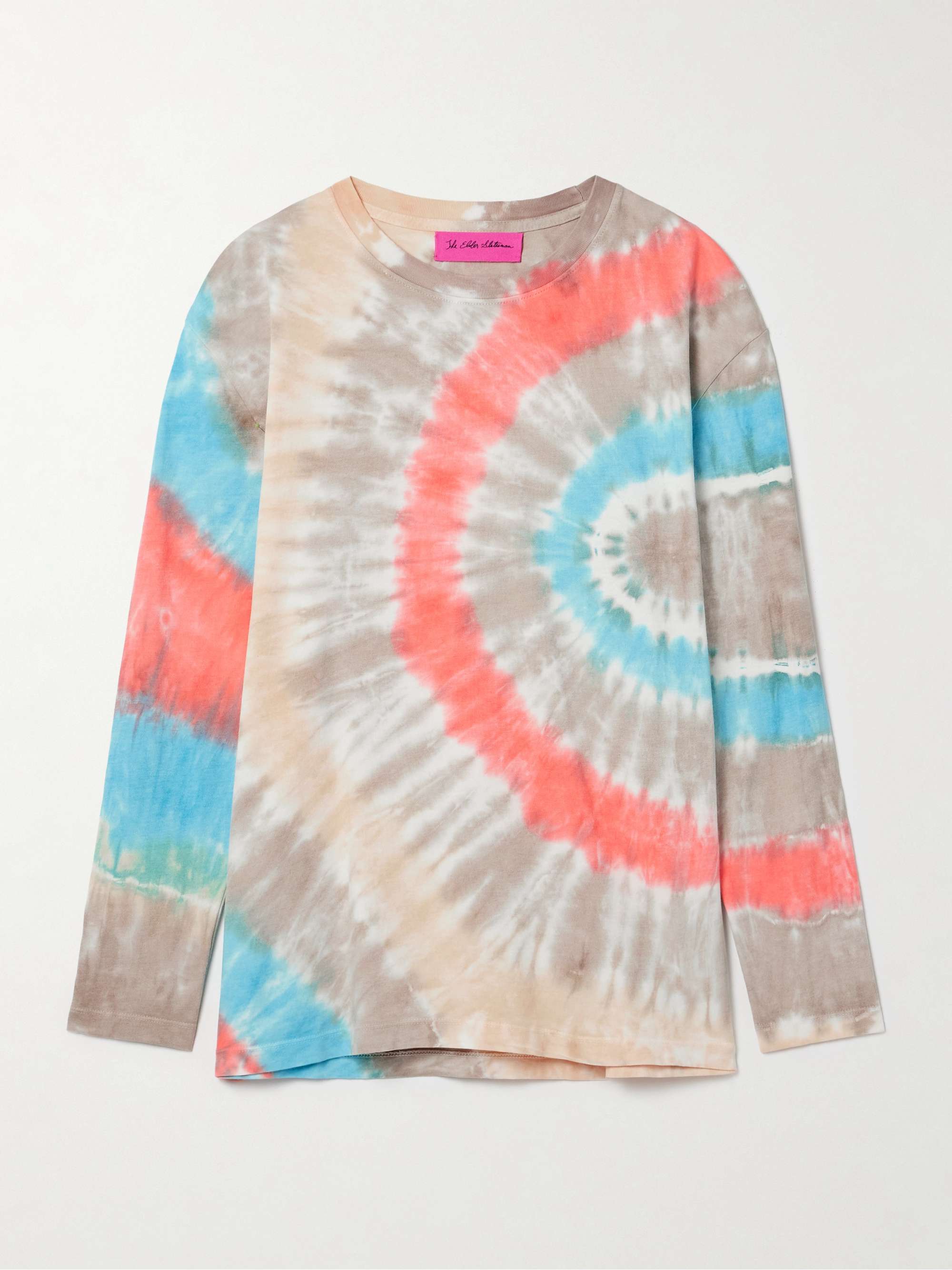Geode tie-dyed cotton and cashmere-blend jersey T-shirt view