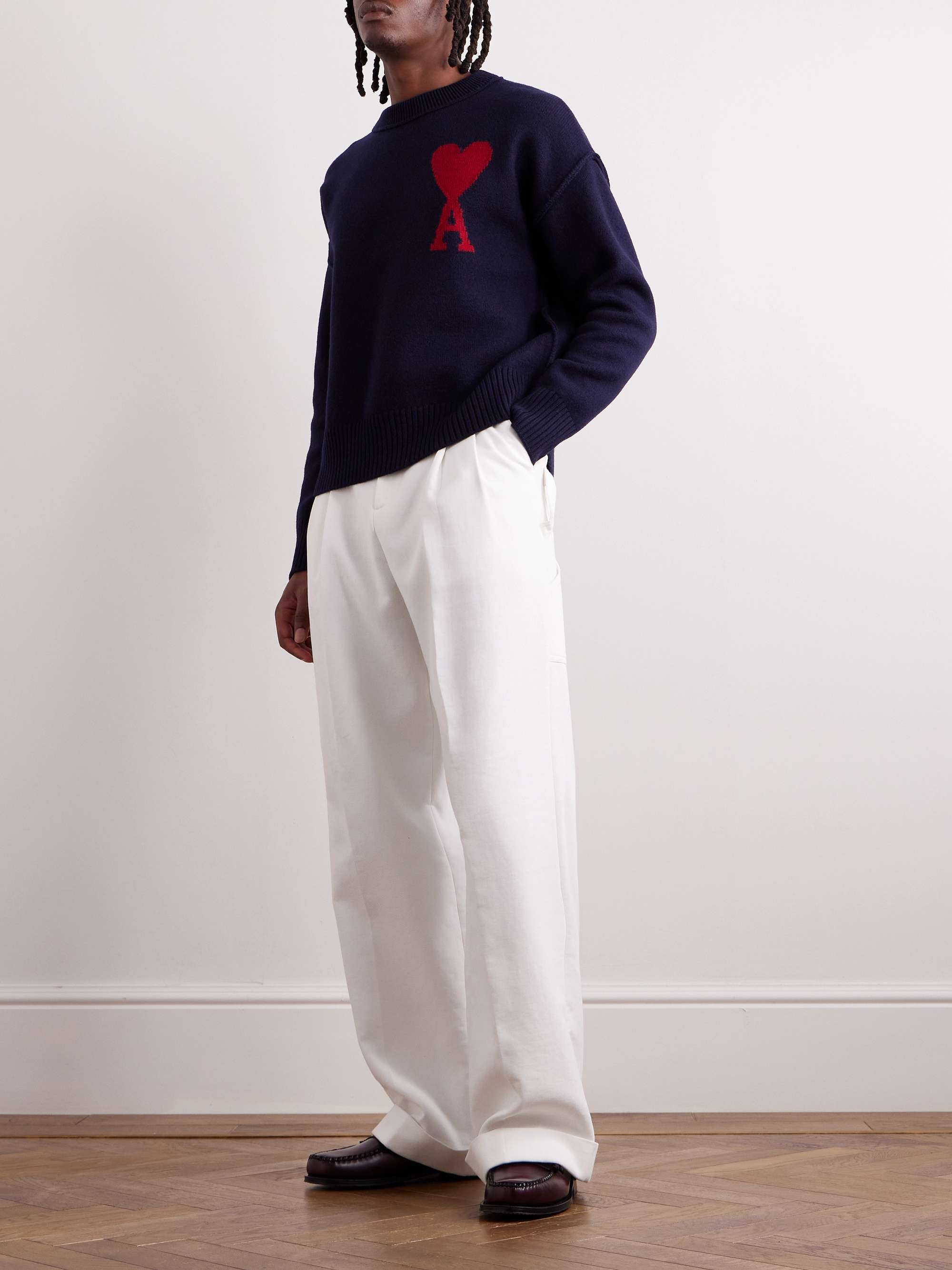 ADC Logo-Intarsia Wool Sweater view
