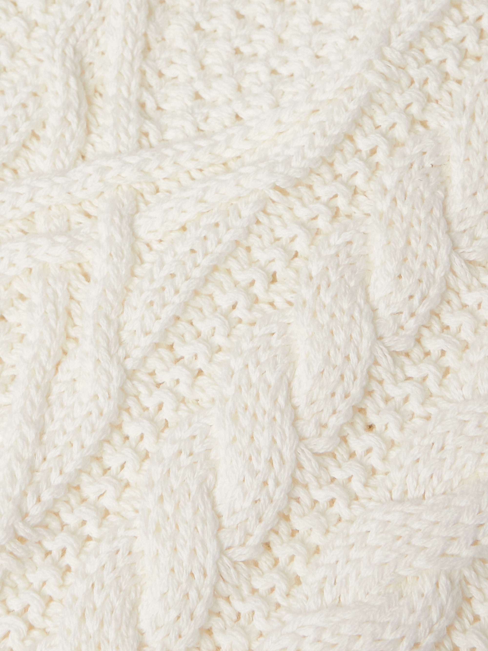 Cable-Knit Cotton Sweater view