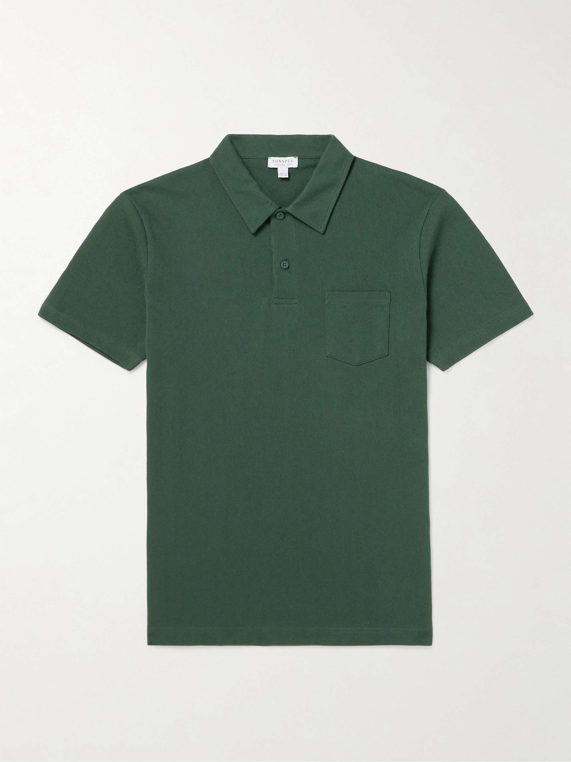 Riviera Cotton-Mesh Polo Shirt view