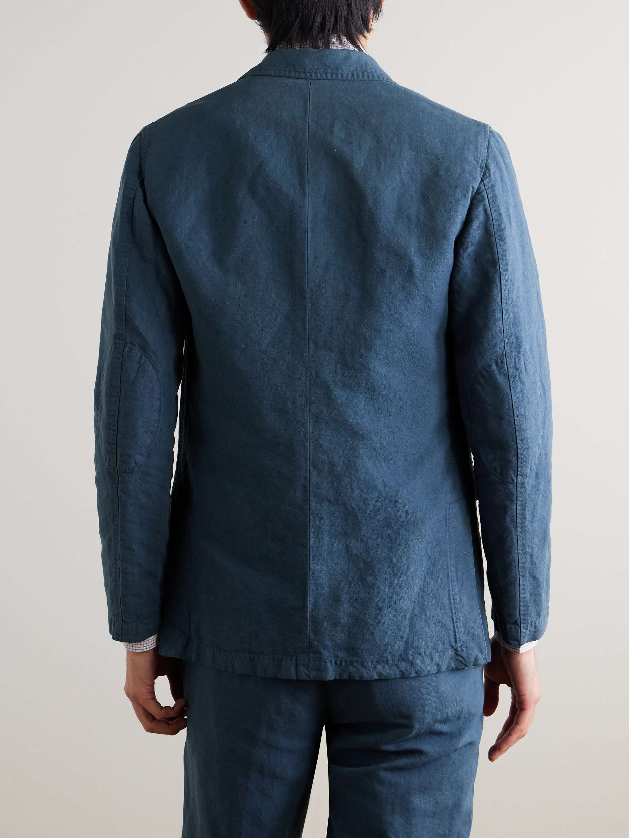 Butcher Hemp and Cotton-Blend Canvas Blazer view