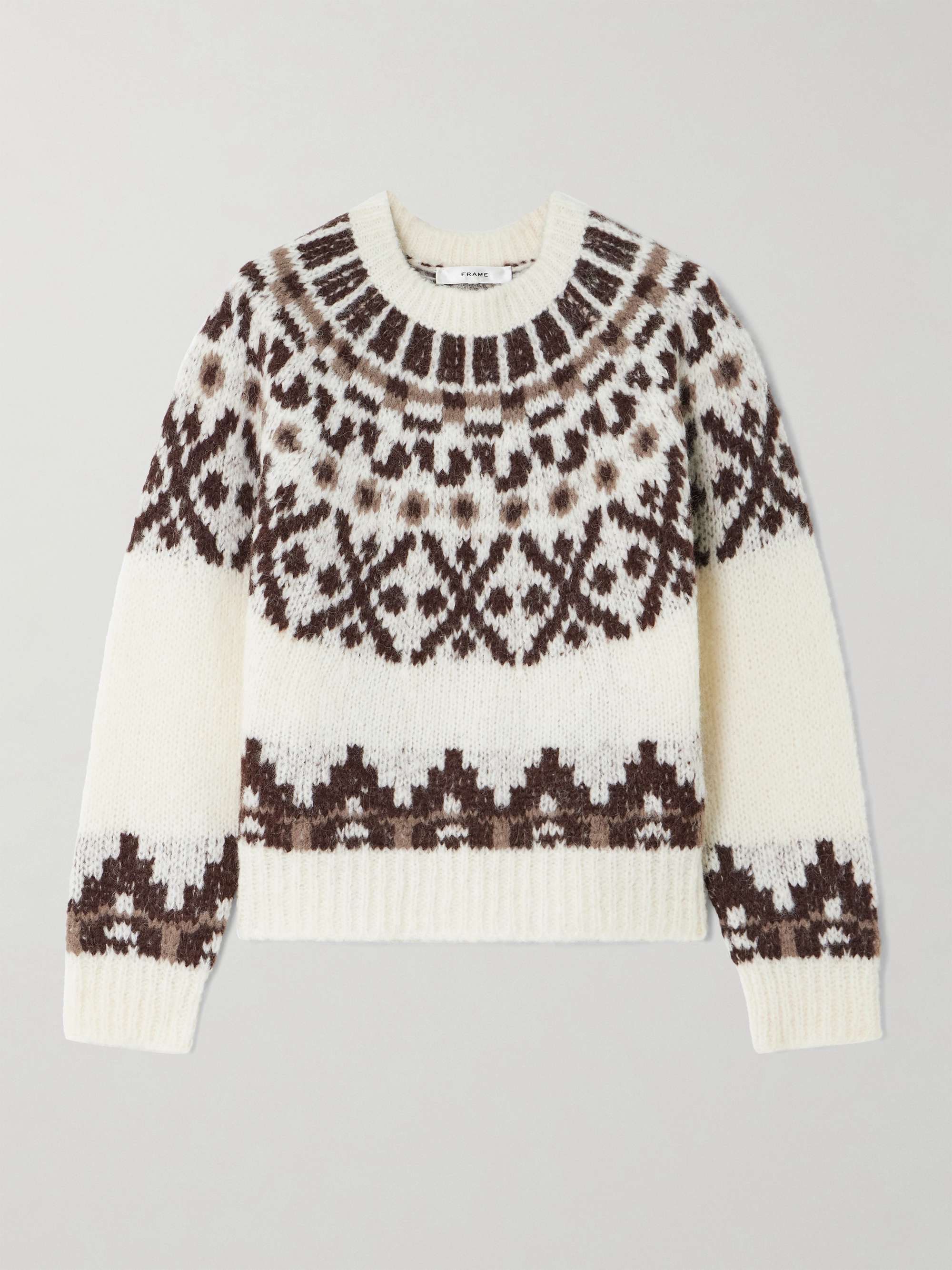 Fair Isle alpaca-blend sweater view