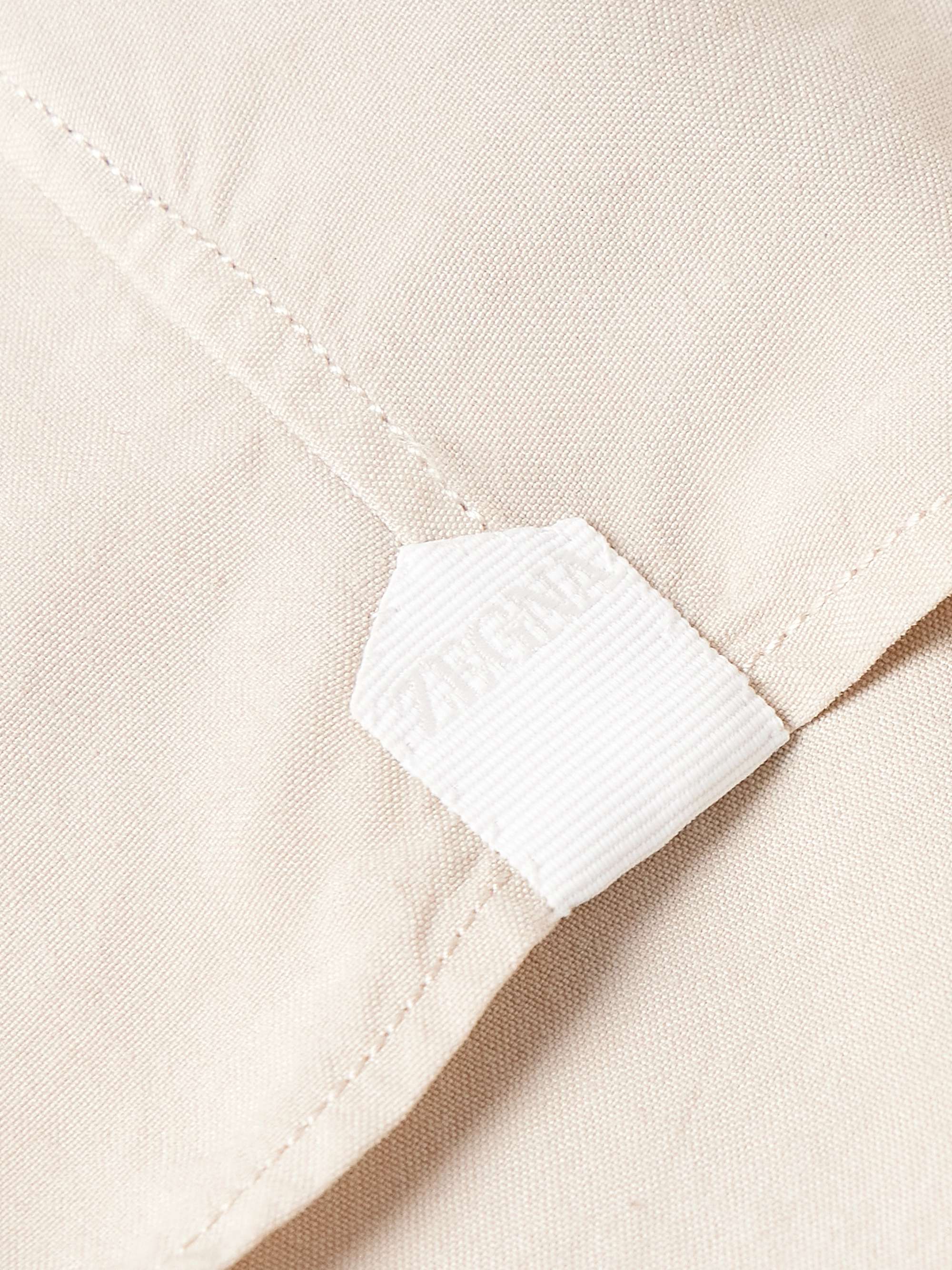 Garment-Dyed Silk Shirt view