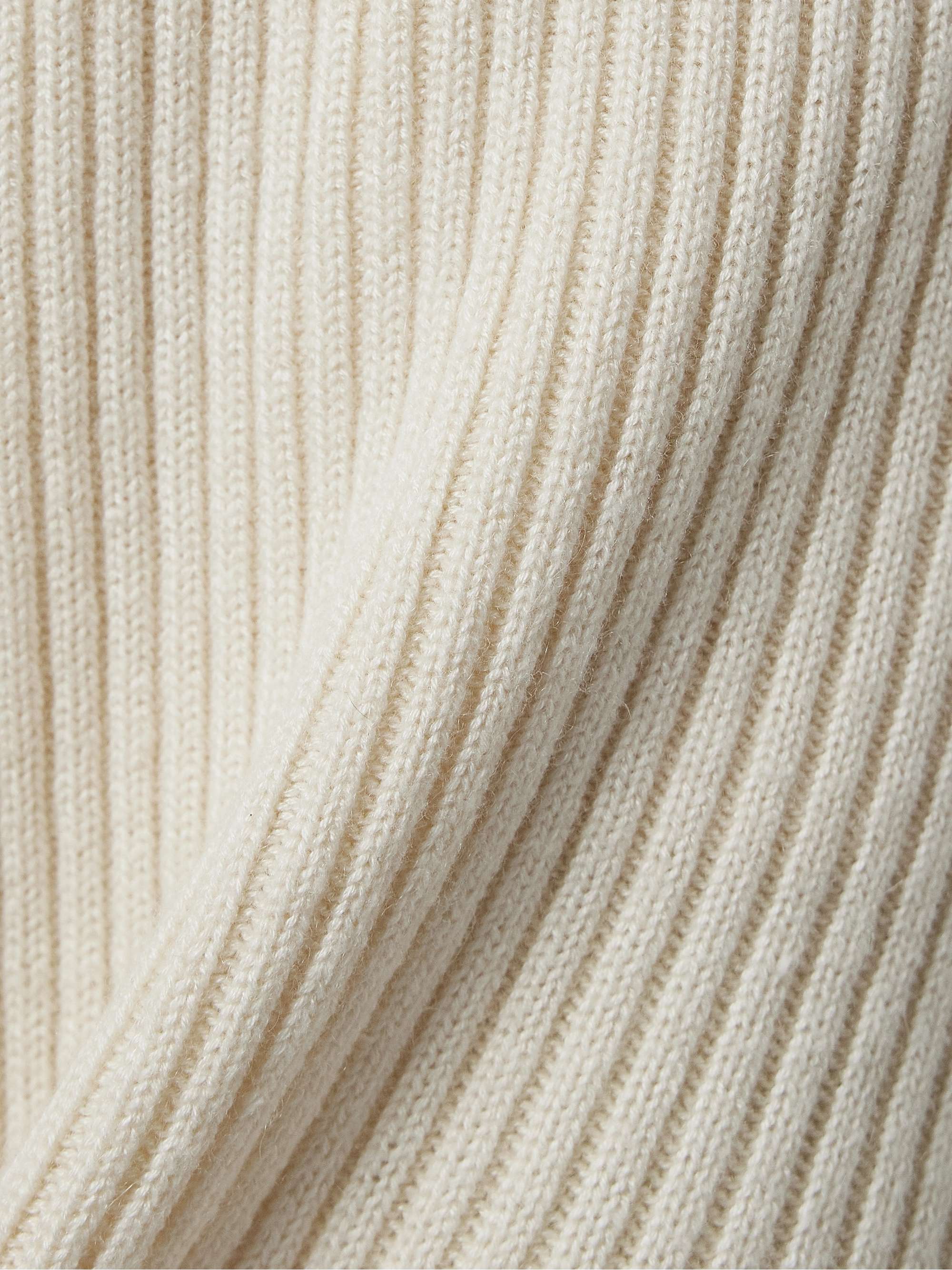 Ribbed silk and cashmere-blend tapered track pants view